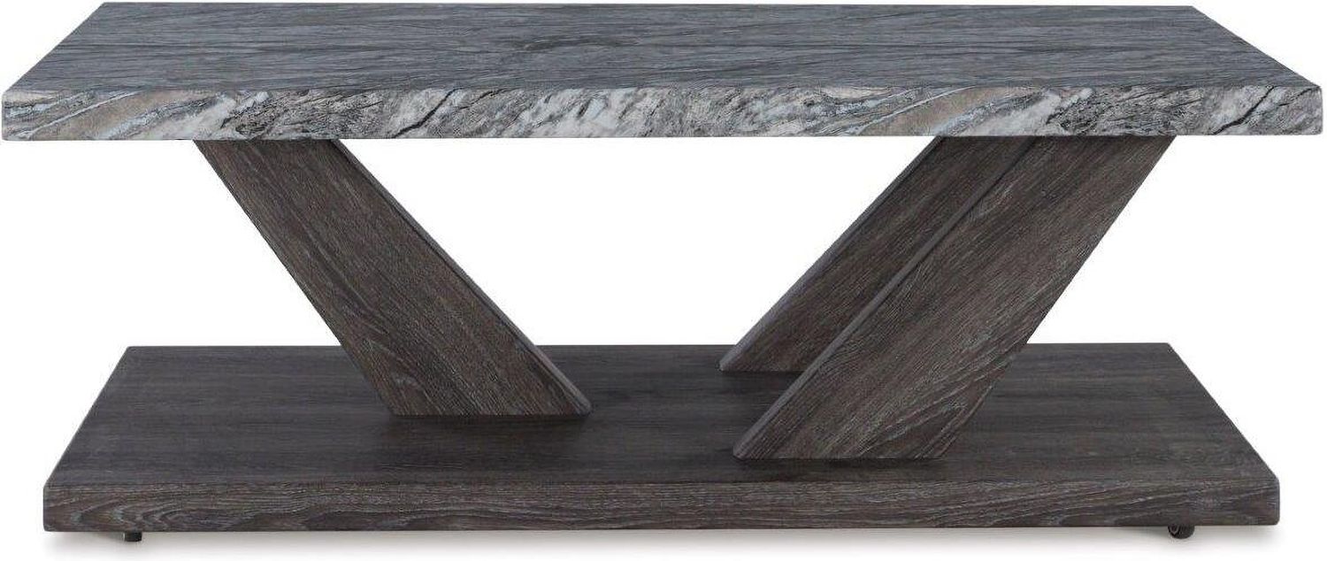 Bensonale Brown And Gray Occasional Table Set T40013