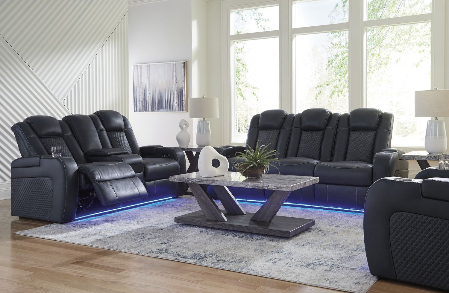Bensonale Brown And Gray Occasional Table Set T40013