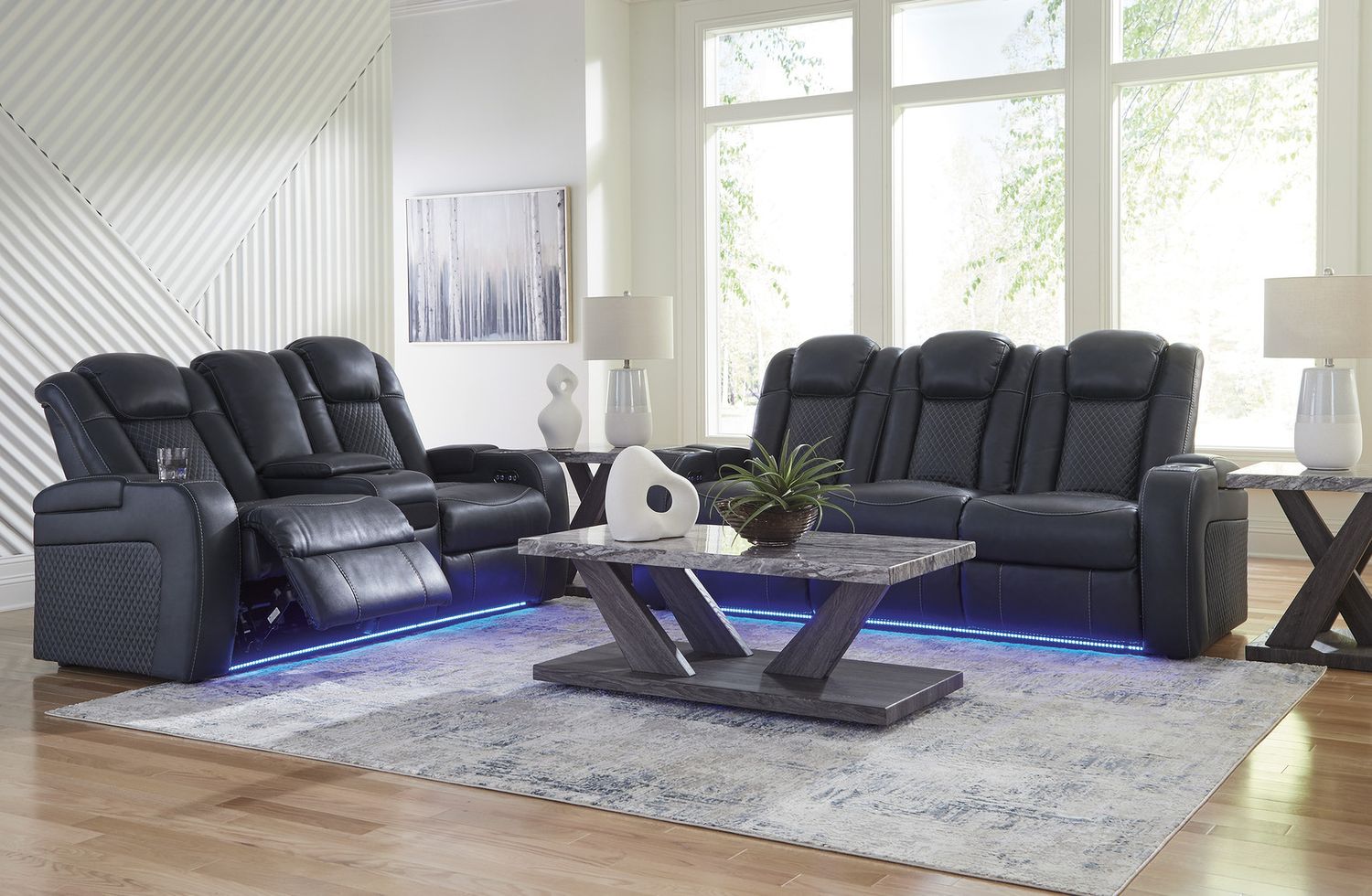 Bensonale Brown And Gray Occasional Table Set T40013
