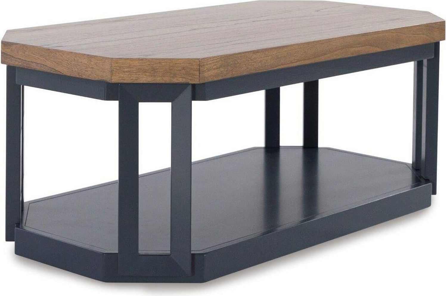 Landocken Brown And Blue Occasional Table Set T40213