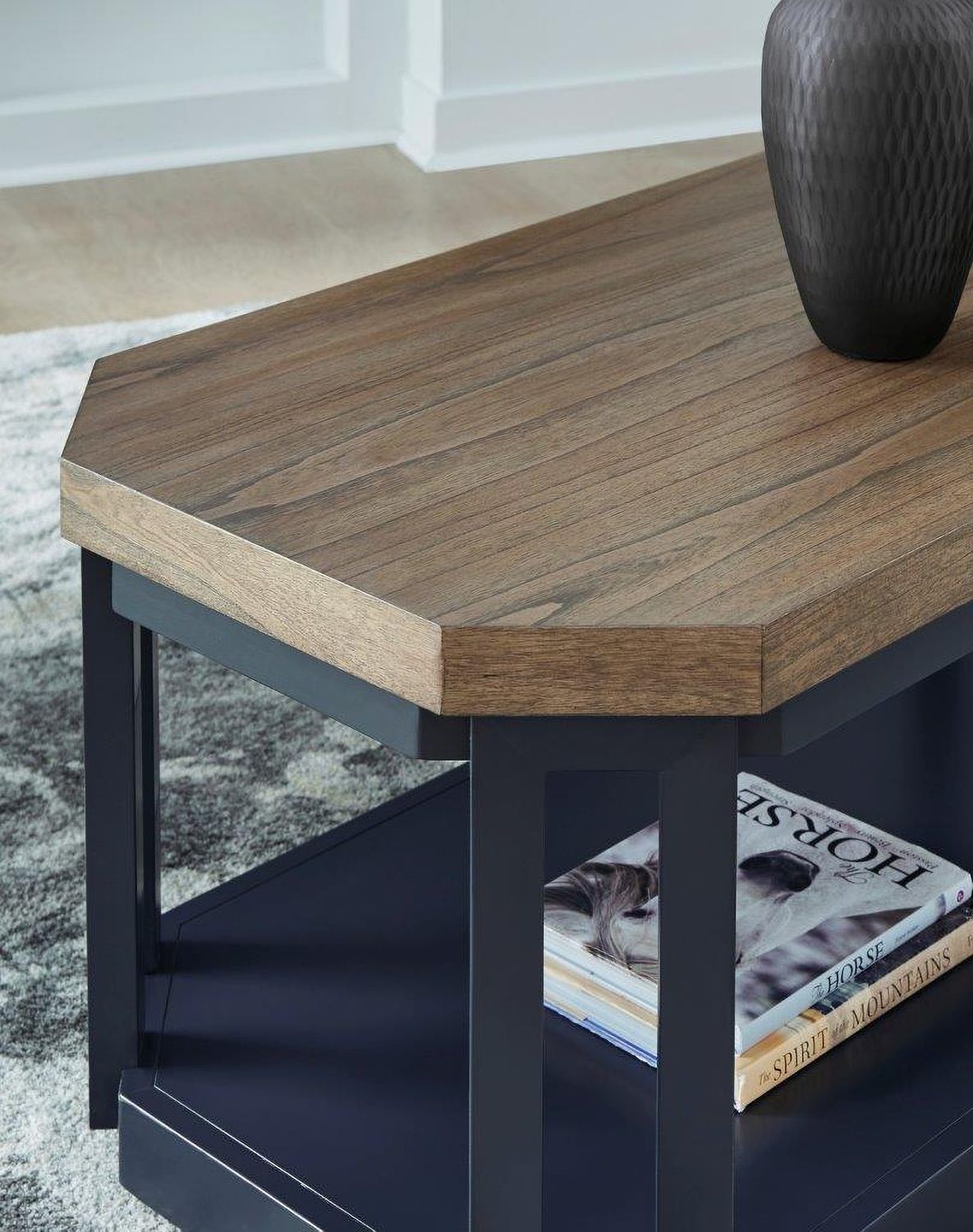 Landocken Brown And Blue Occasional Table Set T40213