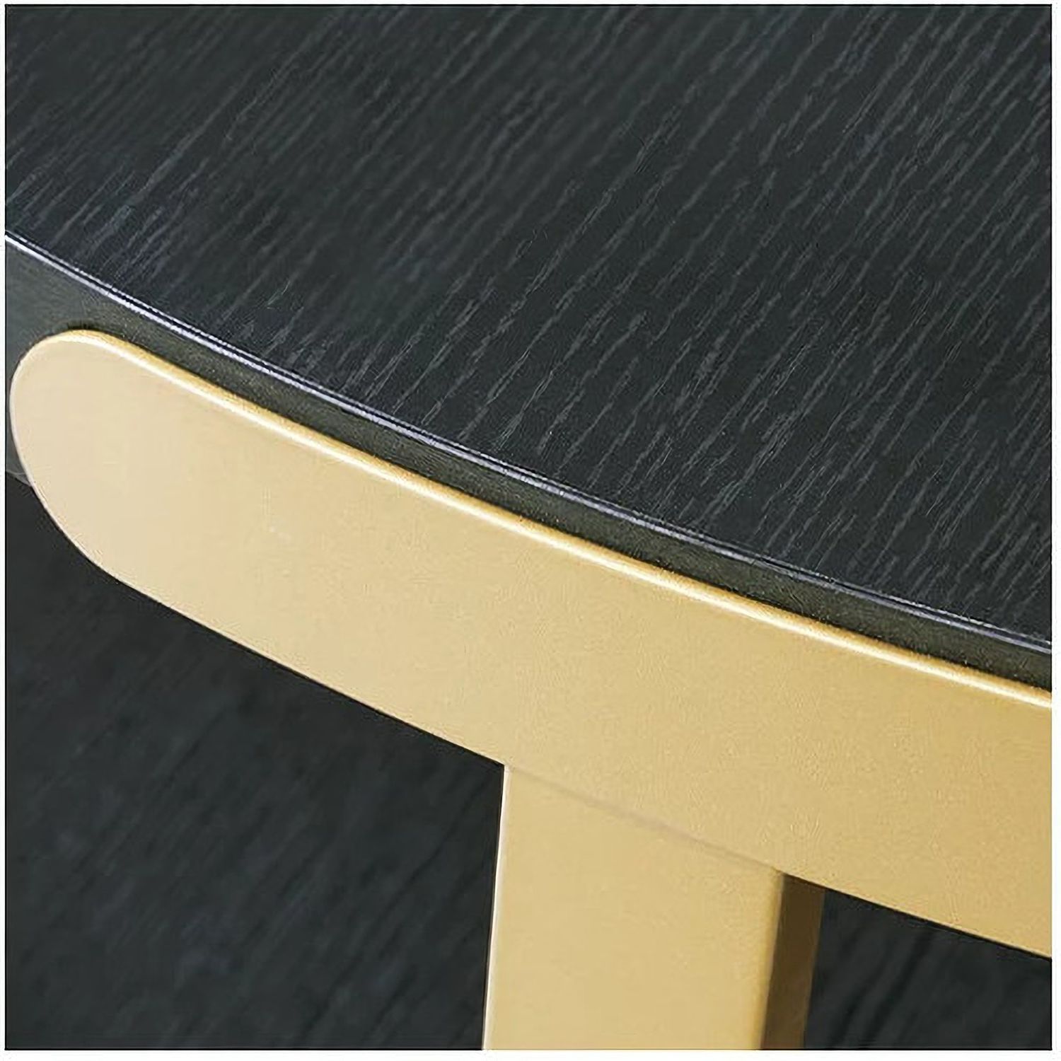 Shylore Table Set of 3 In Brass and Black T41013