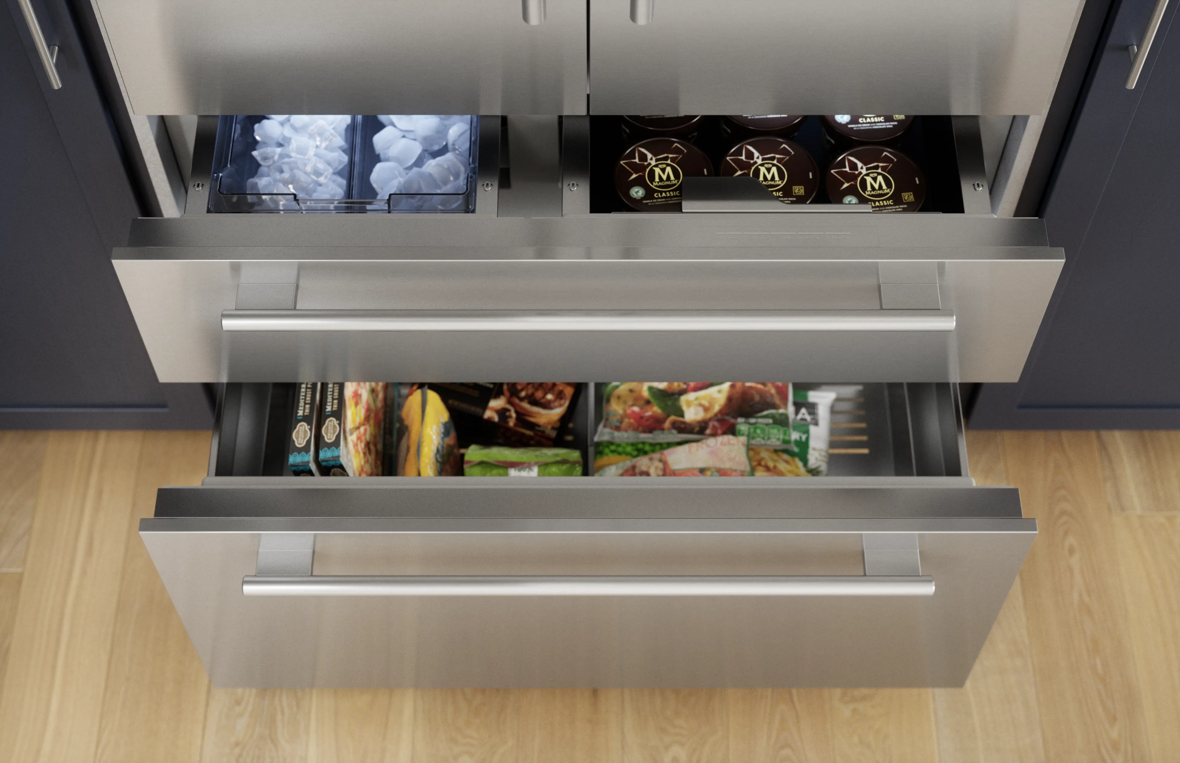 Freedom® Built-in French Door Bottom Freezer Masterpiece® T42BT110NS