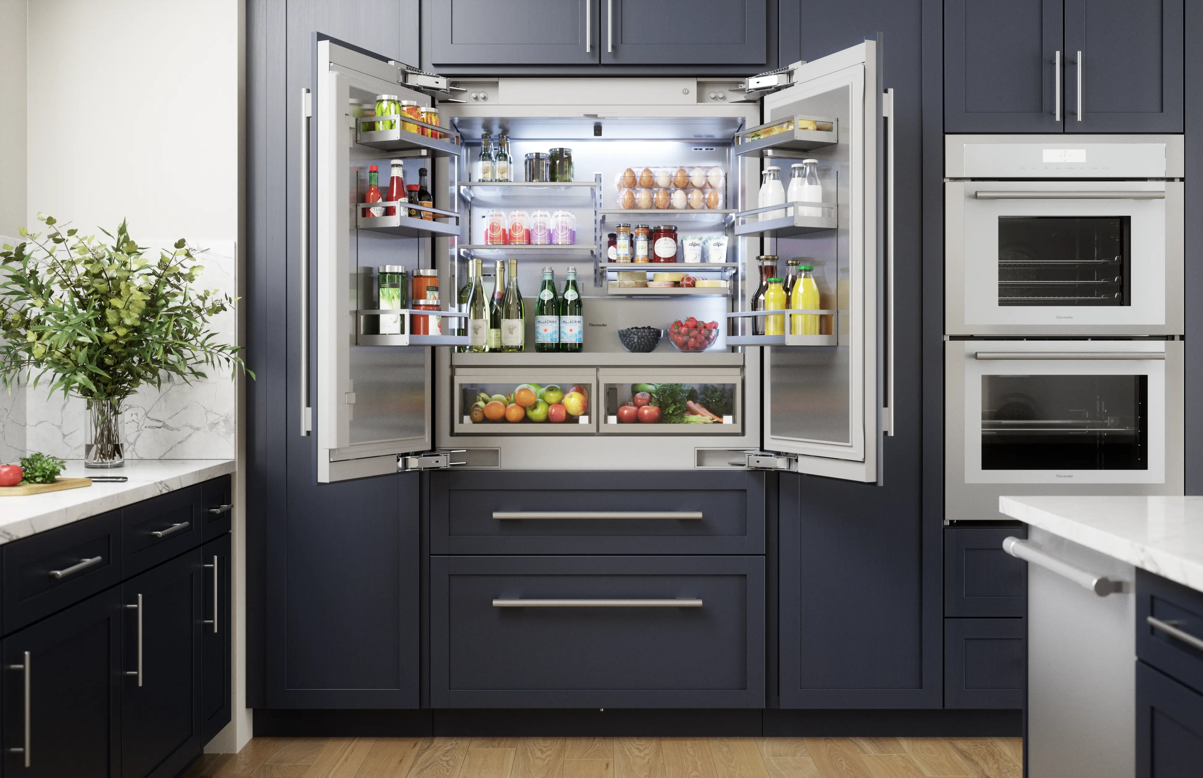 FreedomĀ® Built-in French Door Bottom Freezer Panel Ready T42IT100NP