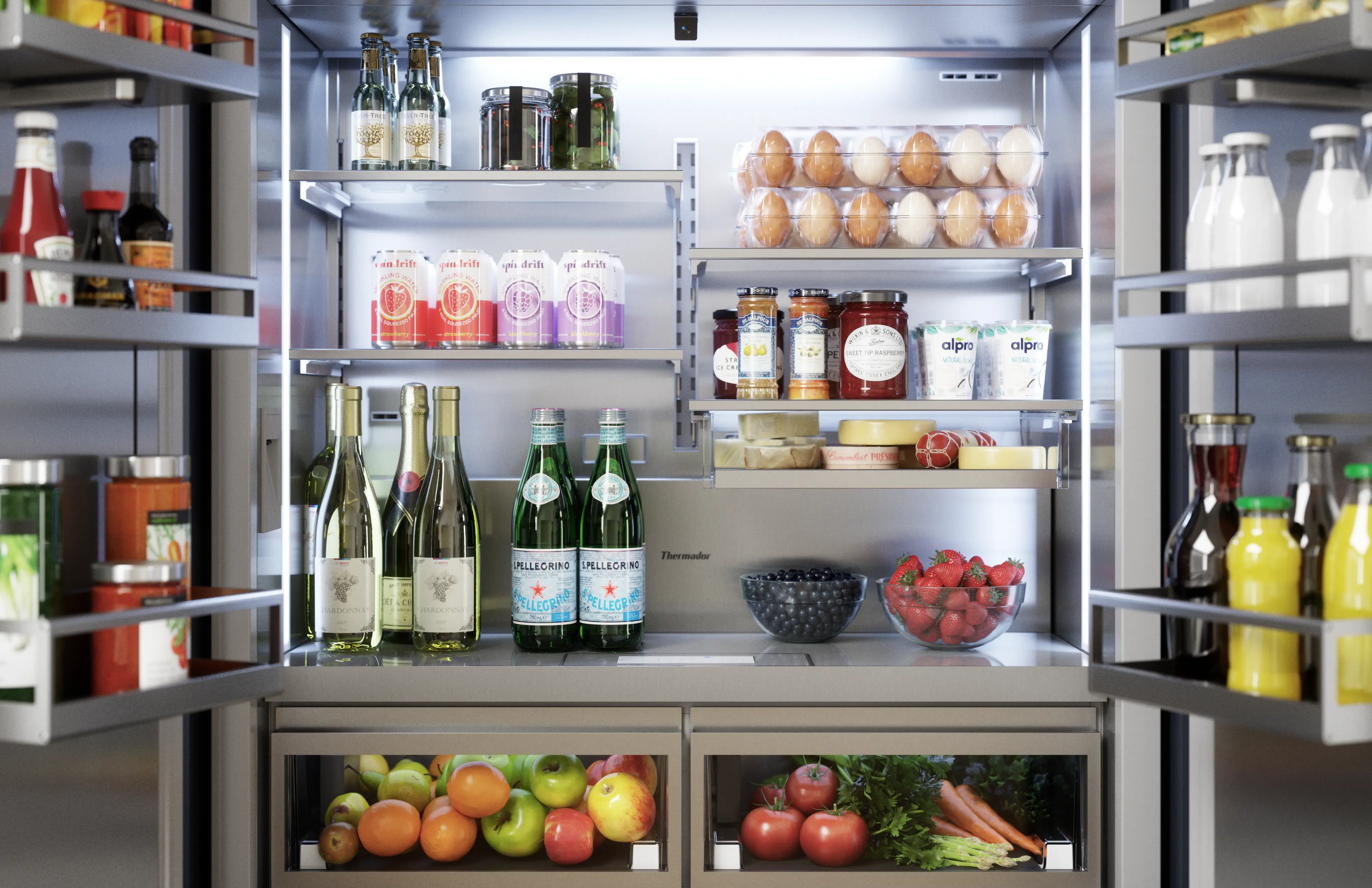 FreedomĀ® Built-in French Door Bottom Freezer Panel Ready T42IT100NP