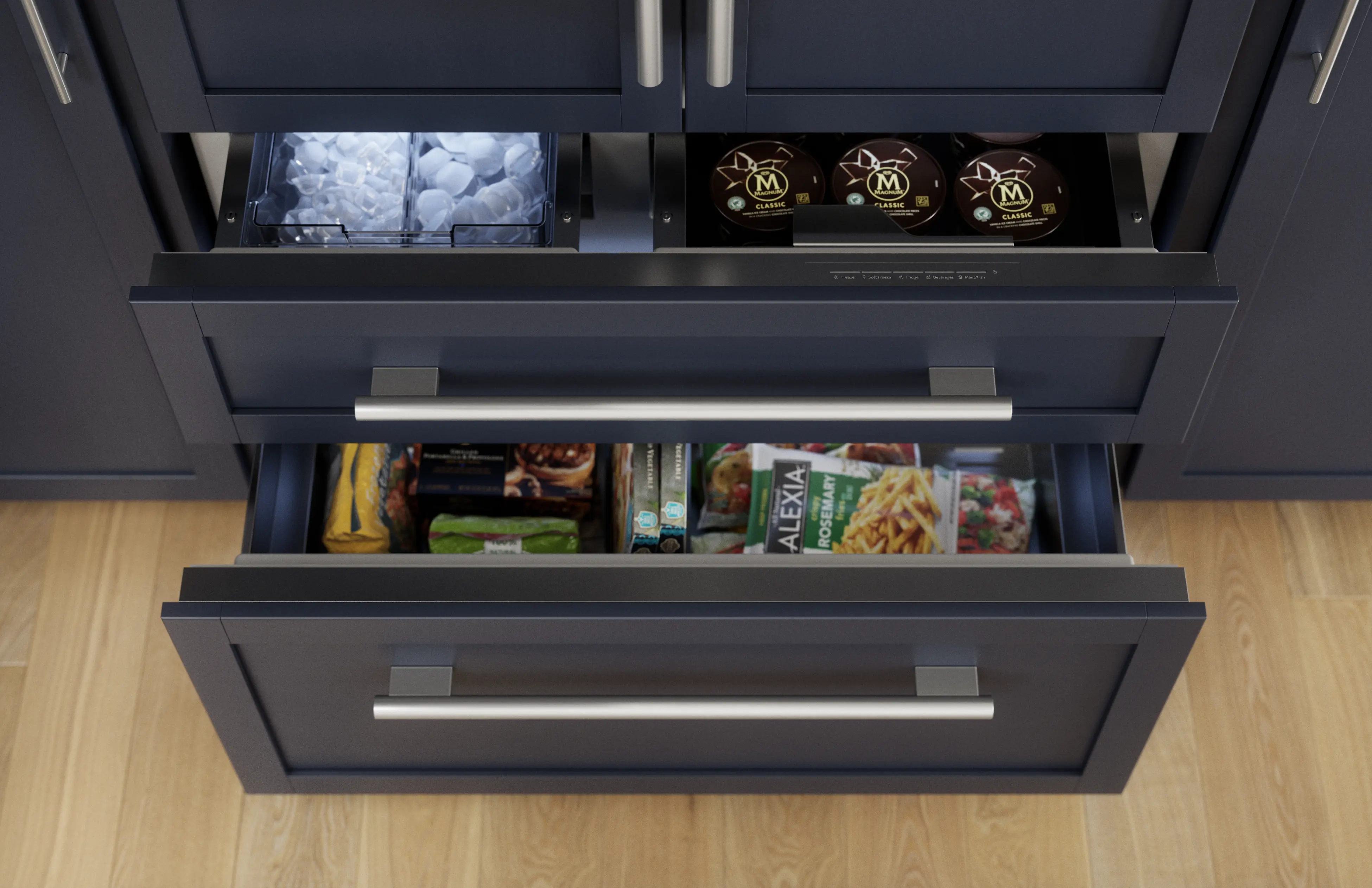 FreedomĀ® Built-in French Door Bottom Freezer Panel Ready T42IT100NP