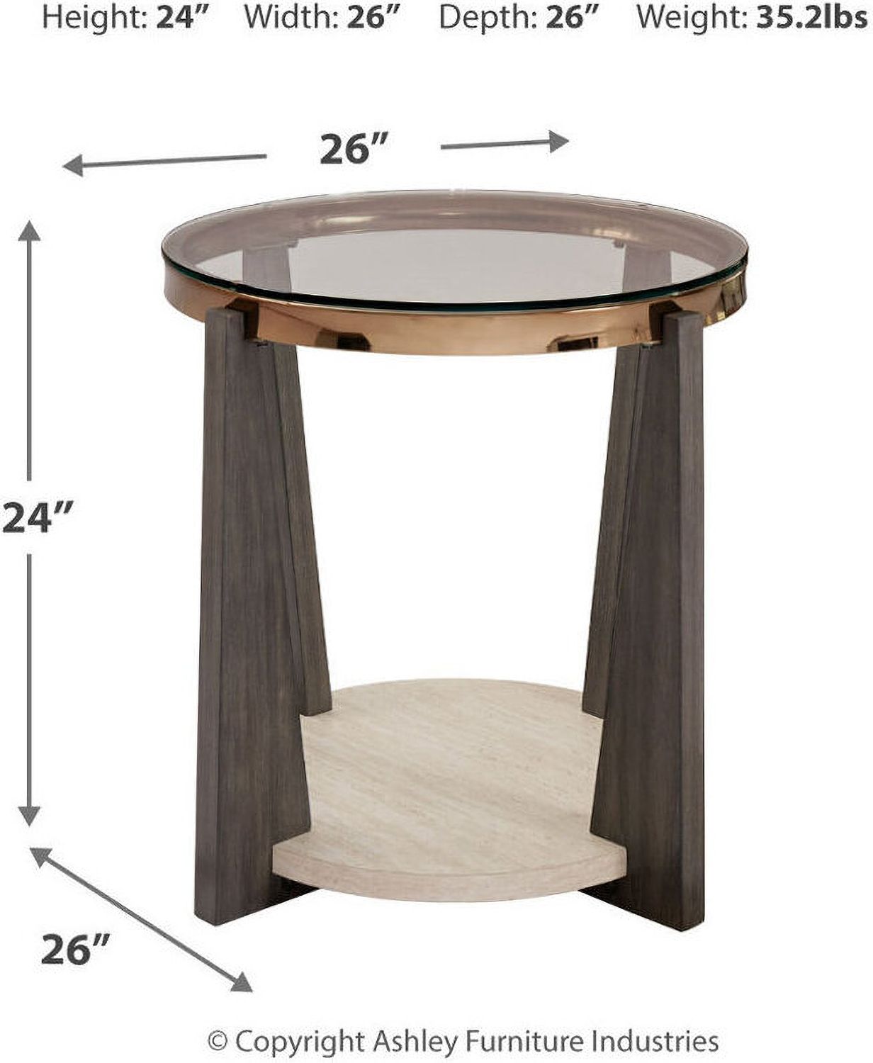 Frazwa End Table In Multi T4326