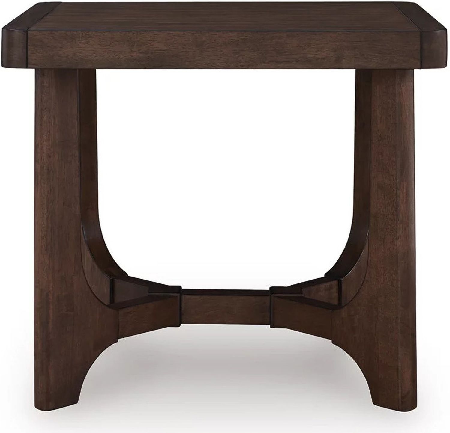 Korestone End Table In Dark Brown T4383