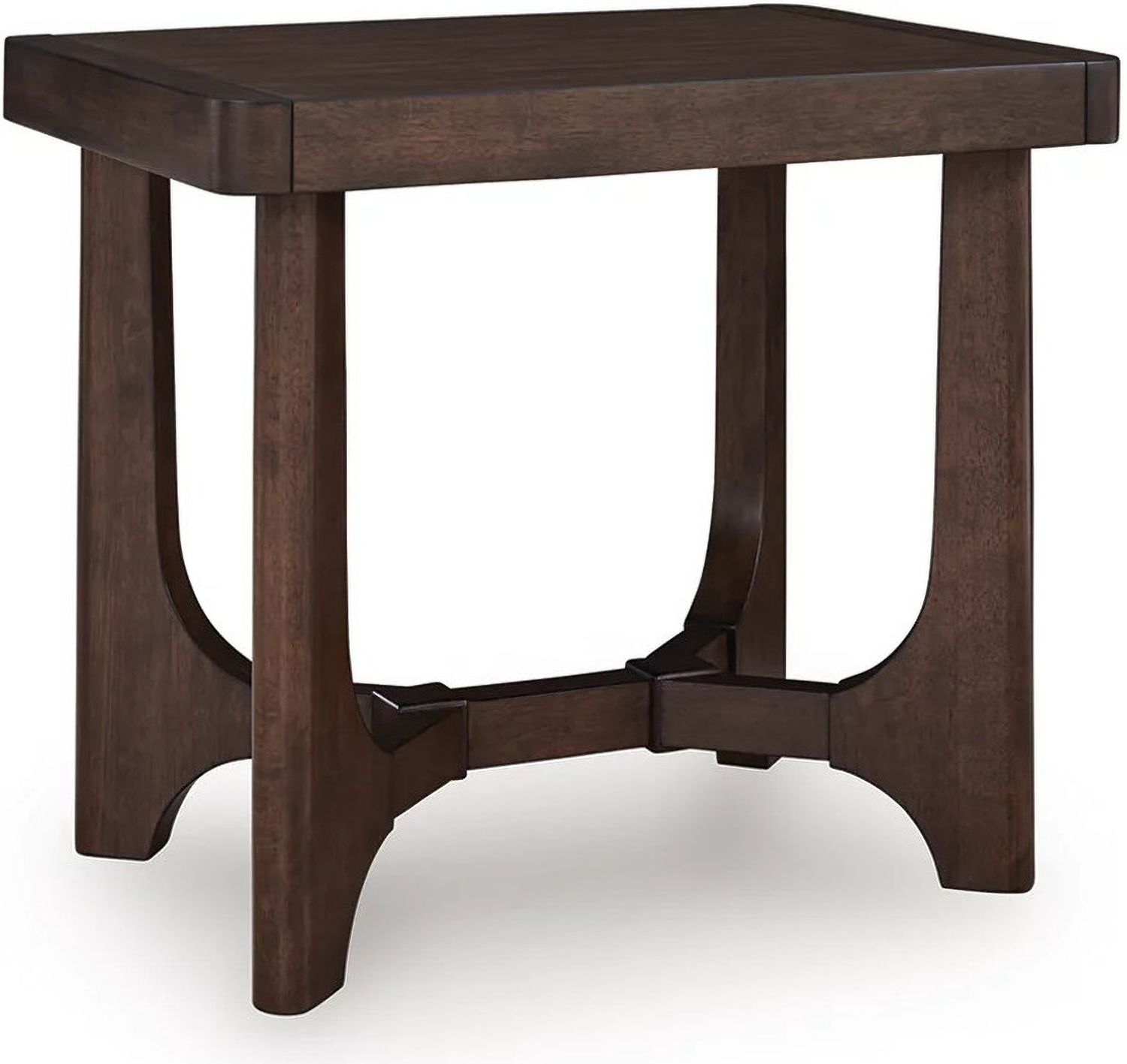 Korestone End Table In Dark Brown T4383