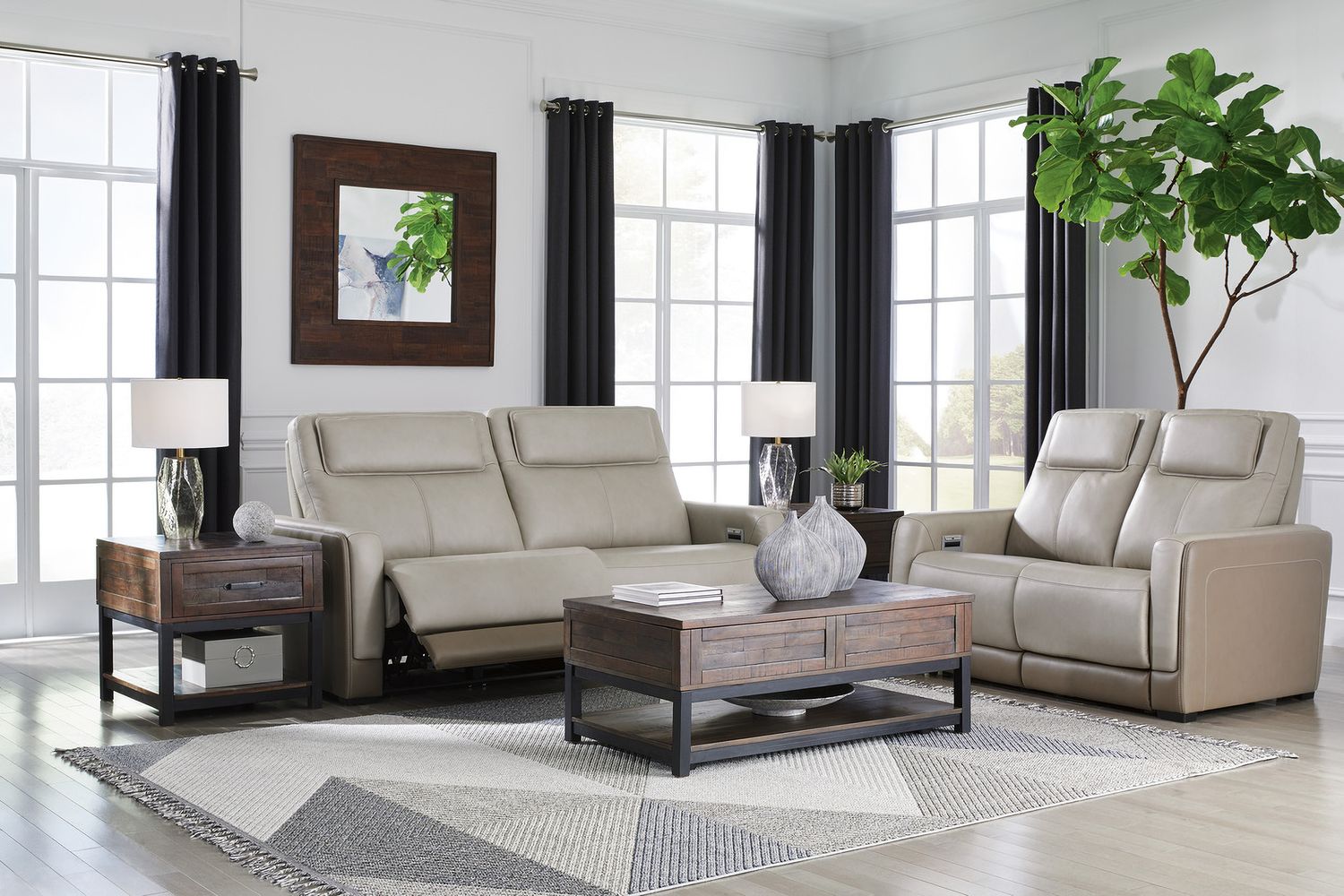 Johurst Grayish Brown End Table T4443