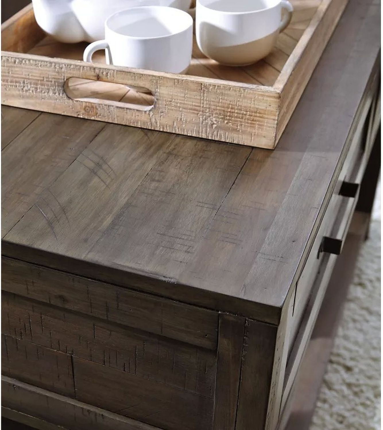 Johurst Grayish Brown Sofa Table T4444
