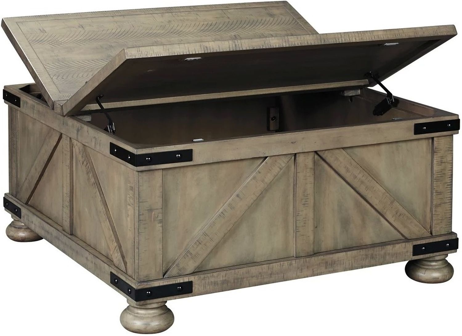 Aldwin Gray Storage Cocktail Table T45720