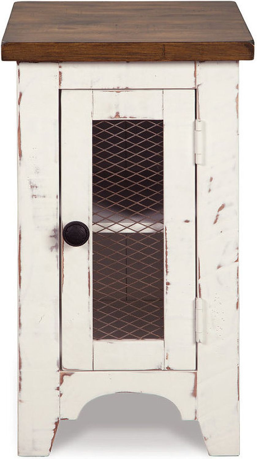 Wystfield White and Brown Chair Side End Table T4597