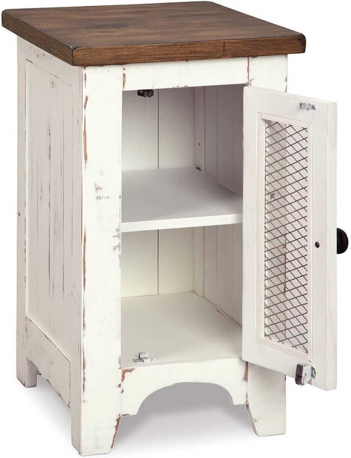 Wystfield White and Brown Chair Side End Table T4597