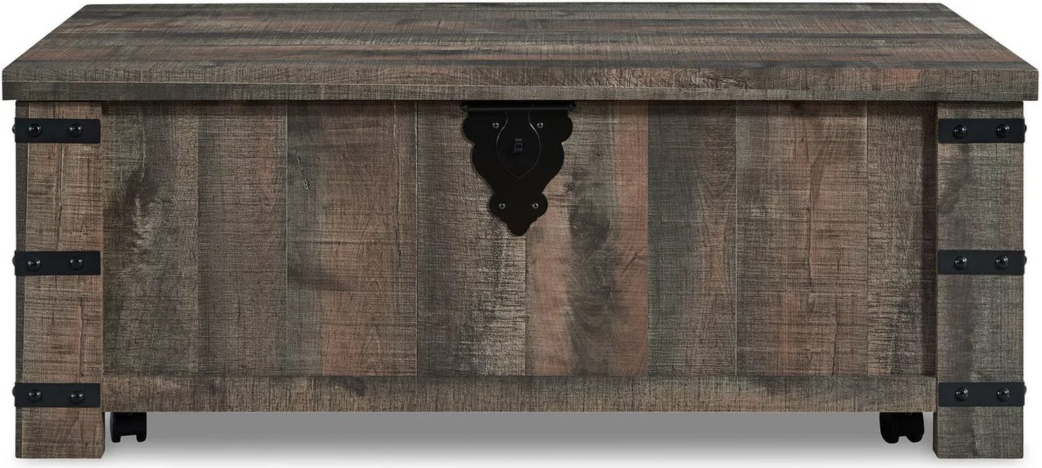 Hollum Rustic Brown Lift Top Cocktail Table T4669