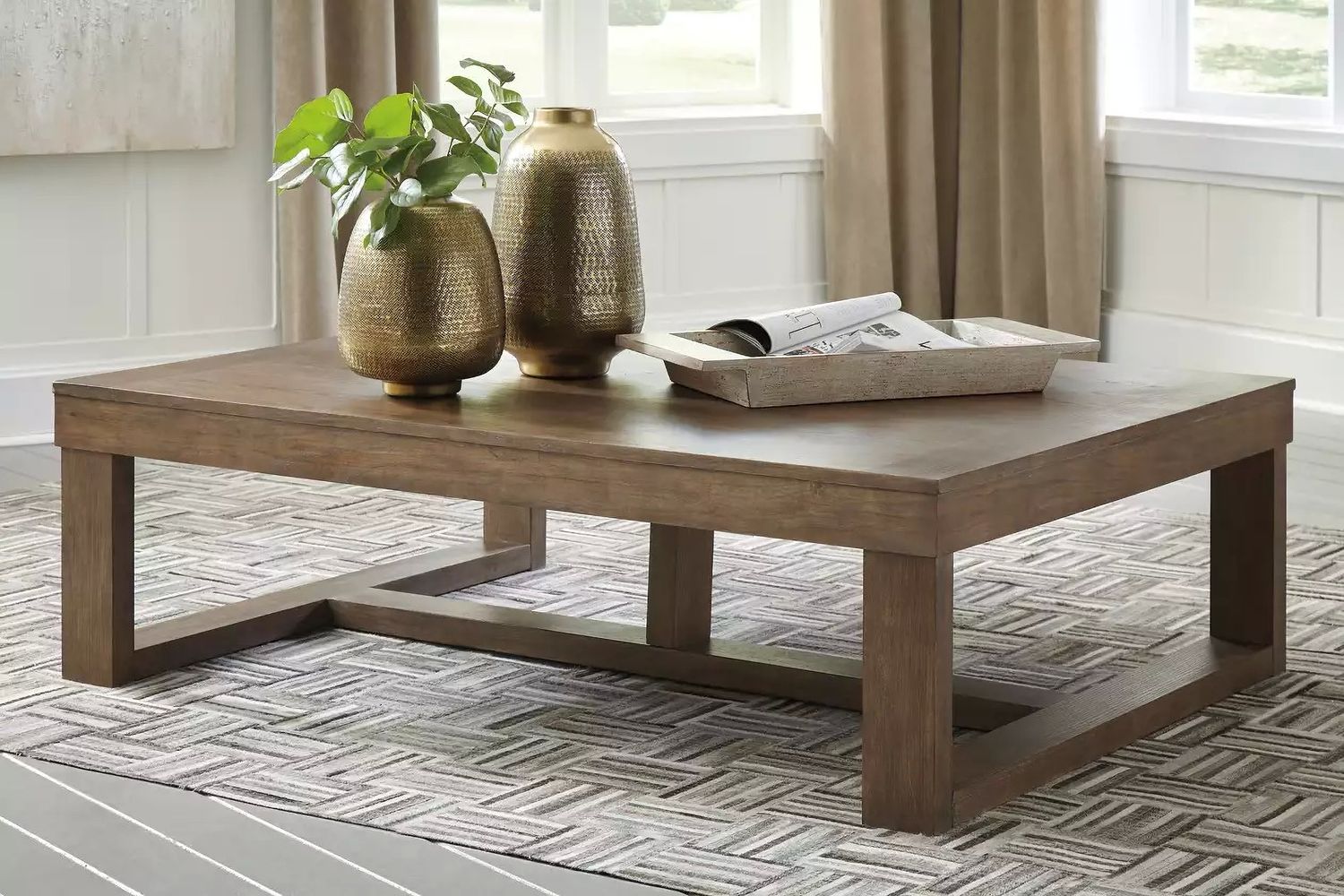 Cariton Gray Rectangular Cocktail Table T4711