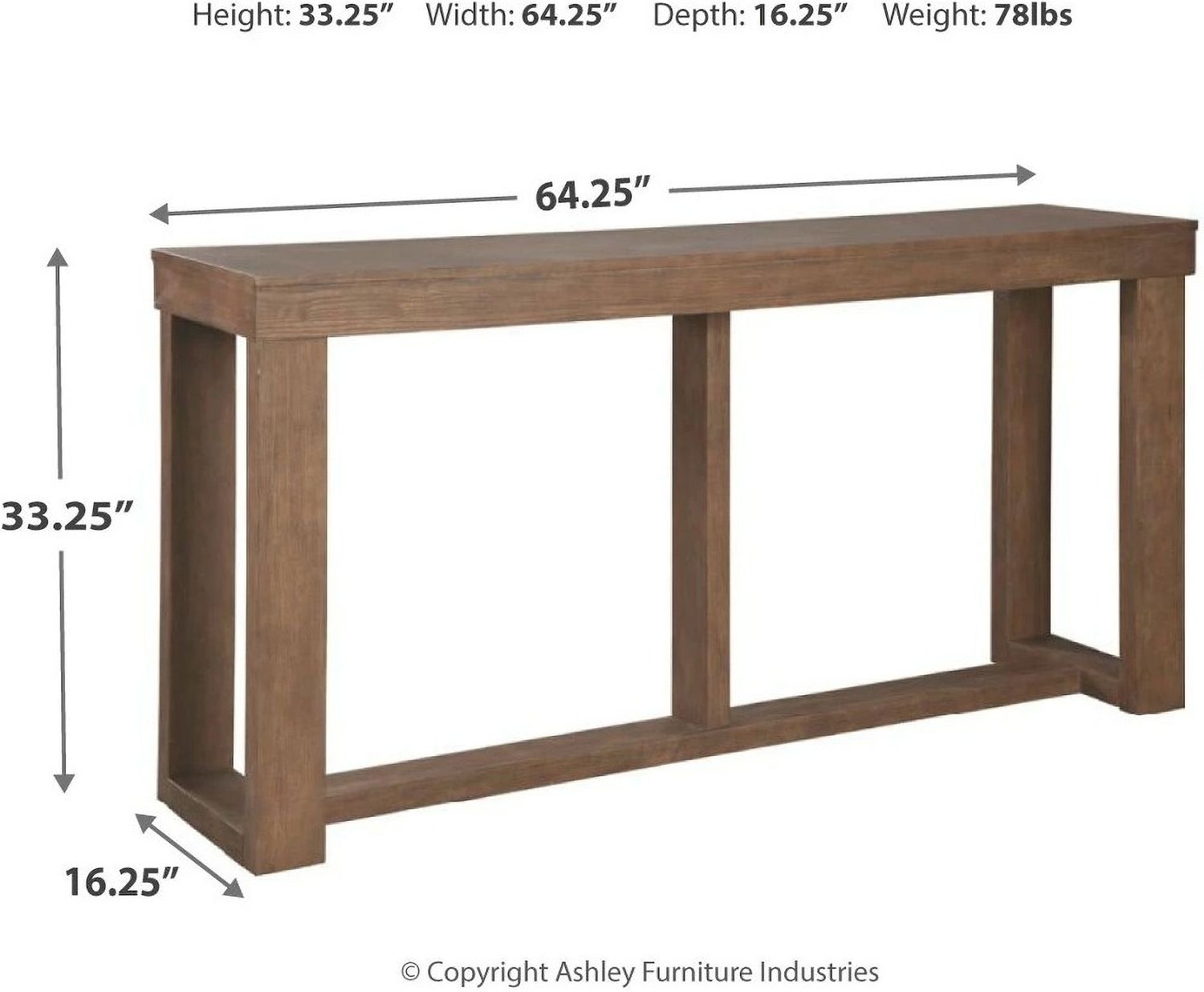 Cariton Gray Sofa Table T4714