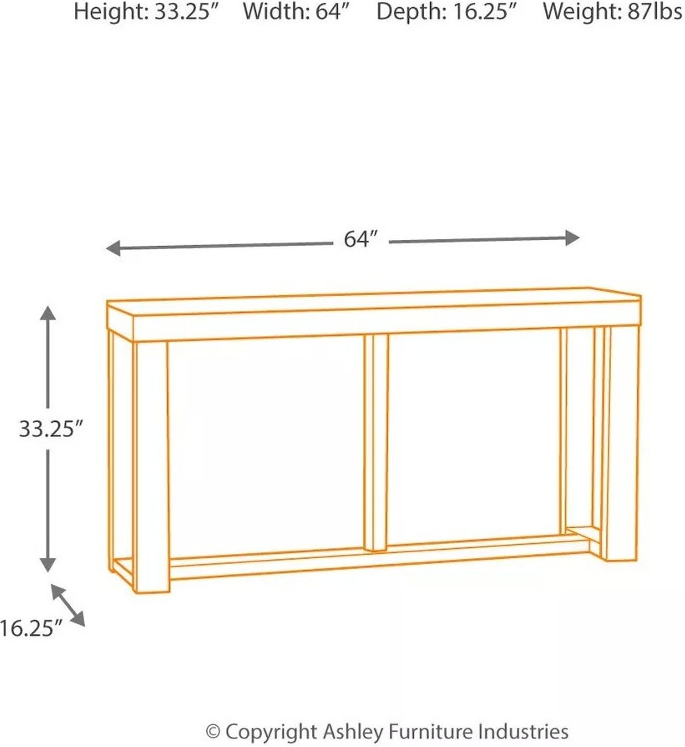 Watson Sofa Table T4814