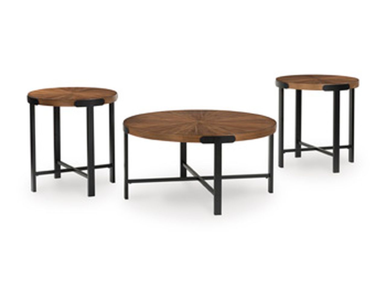 Crosstrail Table Set of 3 In Brown T48313