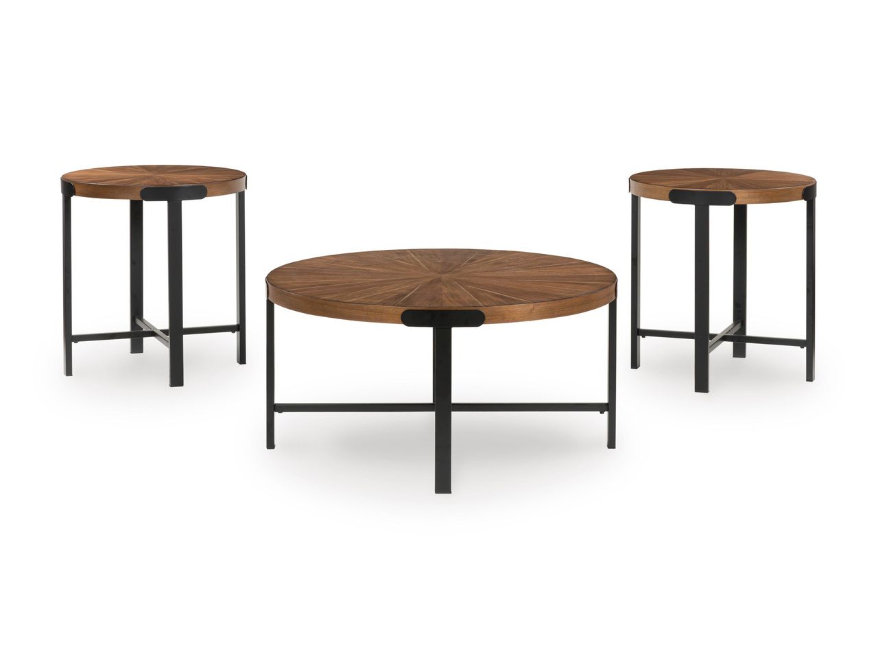 Crosstrail Table Set of 3 In Brown T48313