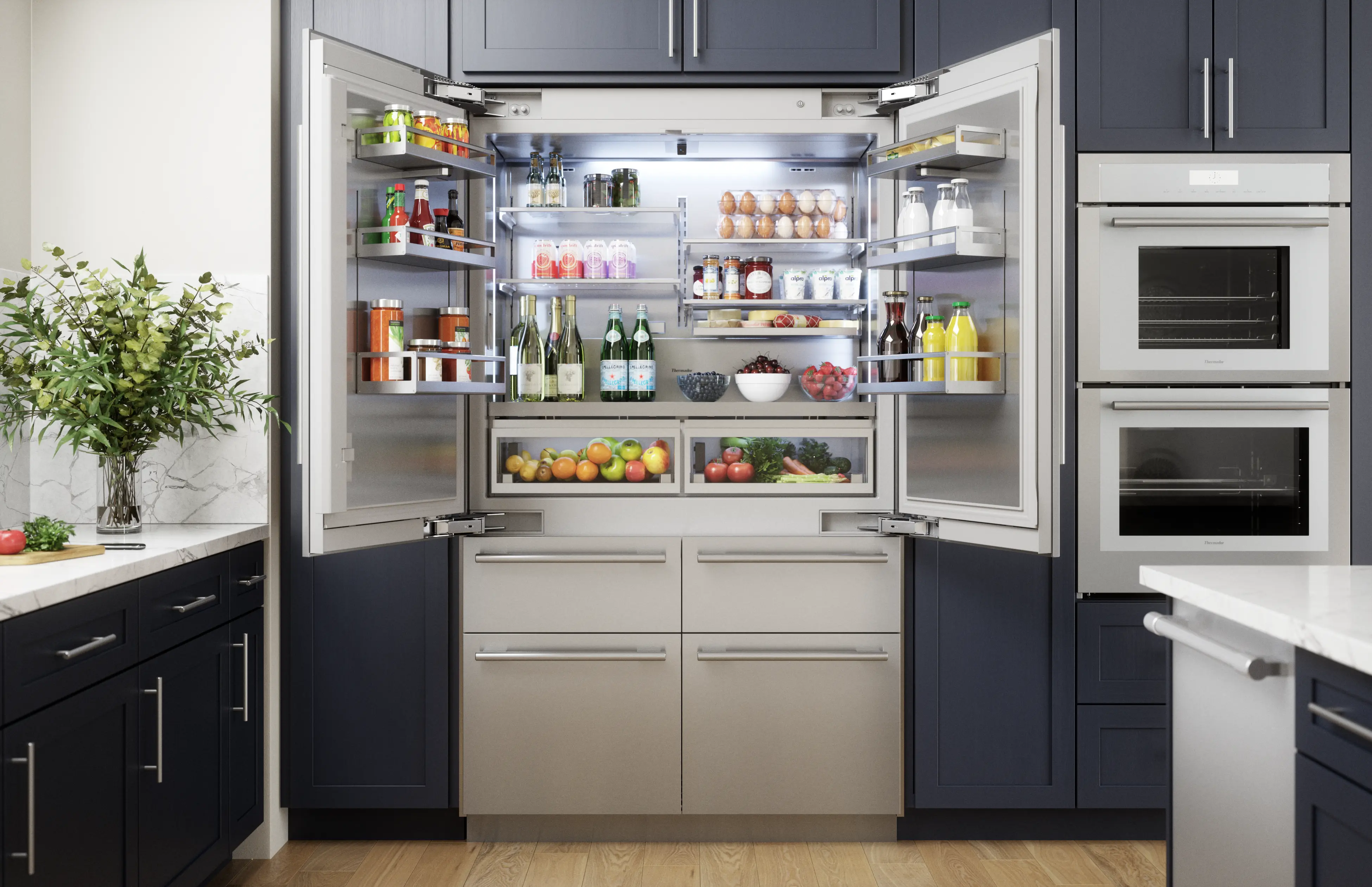Freedom® Built-in French Door Bottom Freezer Masterpiece® T48BT110NS