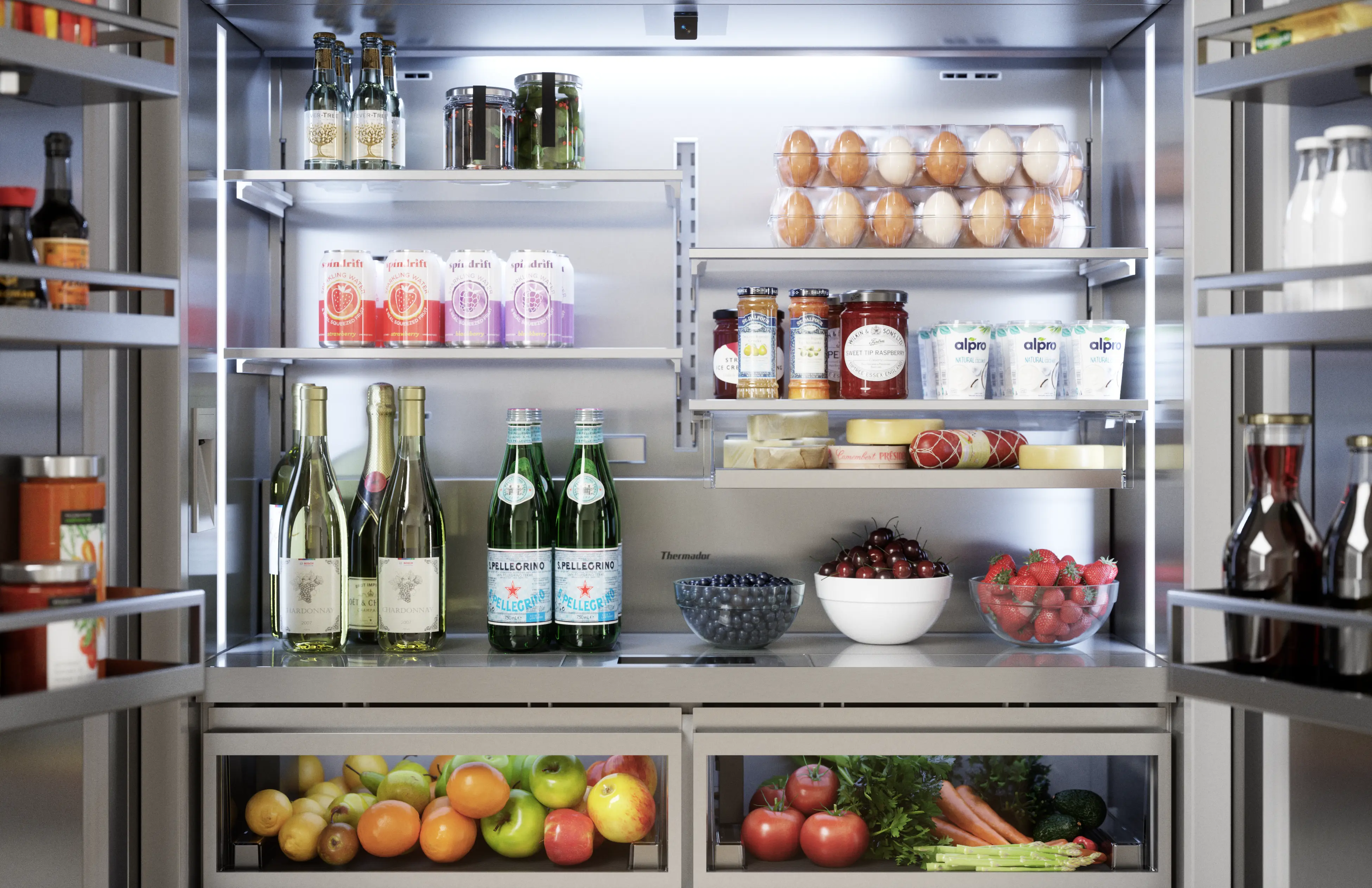 Freedom® Built-in French Door Bottom Freezer Masterpiece® T48BT110NS