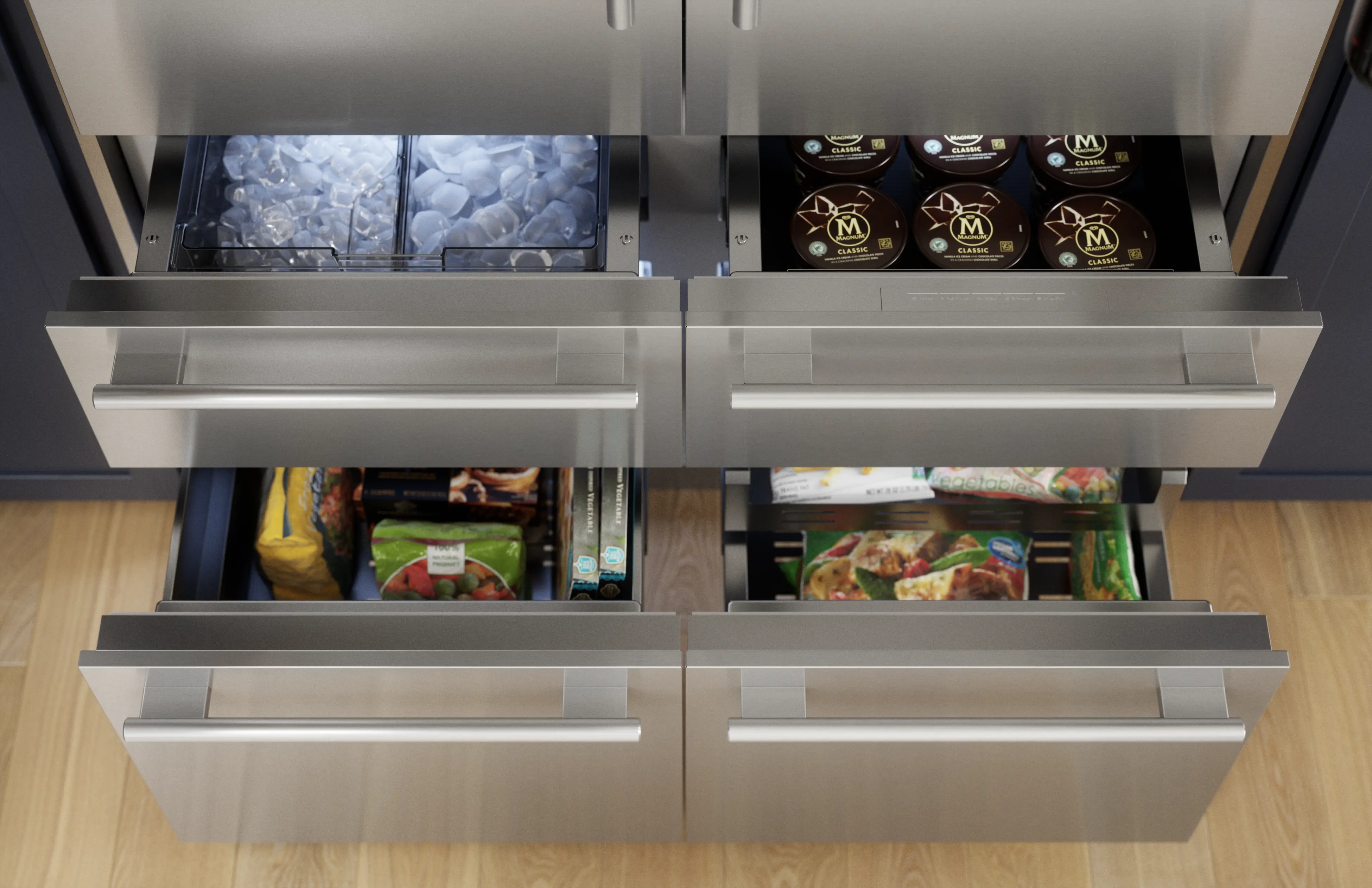 Freedom® Built-in French Door Bottom Freezer Masterpiece® T48BT110NS