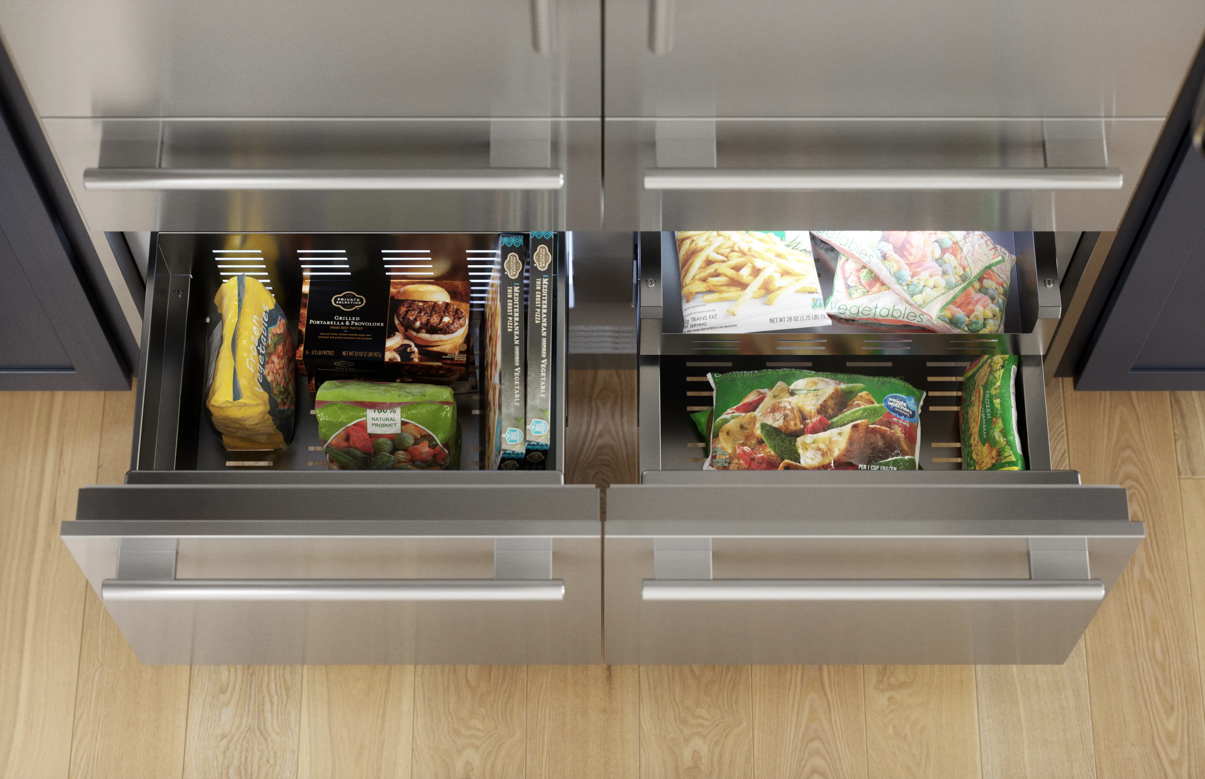 Freedom® Built-in French Door Bottom Freezer Masterpiece® T48BT110NS