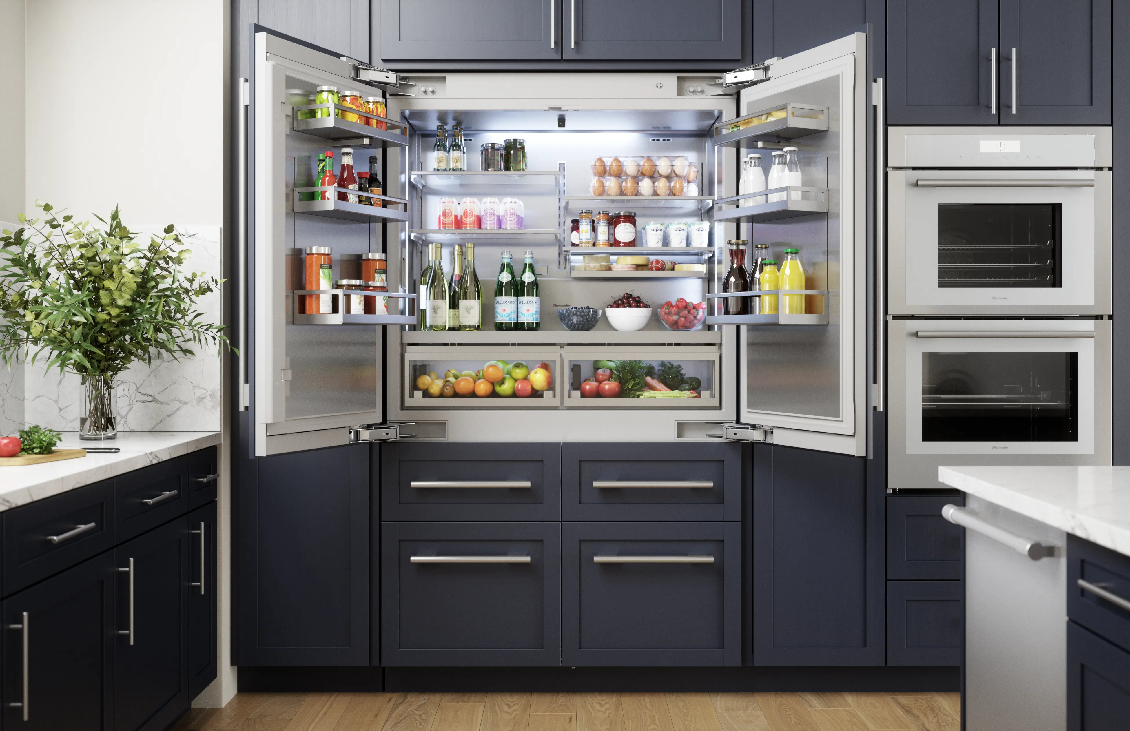 FreedomĀ® Built-in French Door Bottom Freezer Panel Ready T48IT100NP
