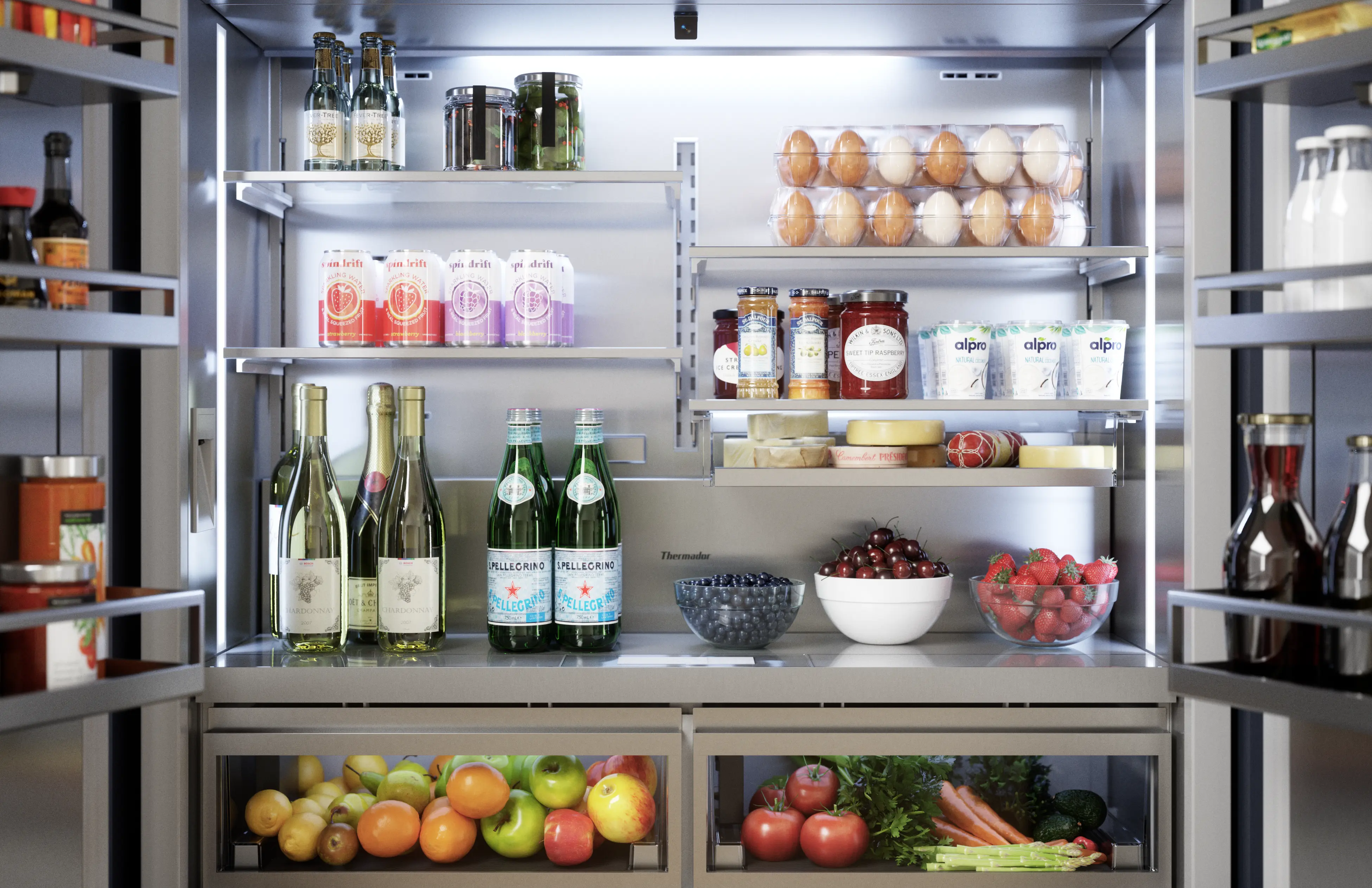 FreedomĀ® Built-in French Door Bottom Freezer Panel Ready T48IT100NP