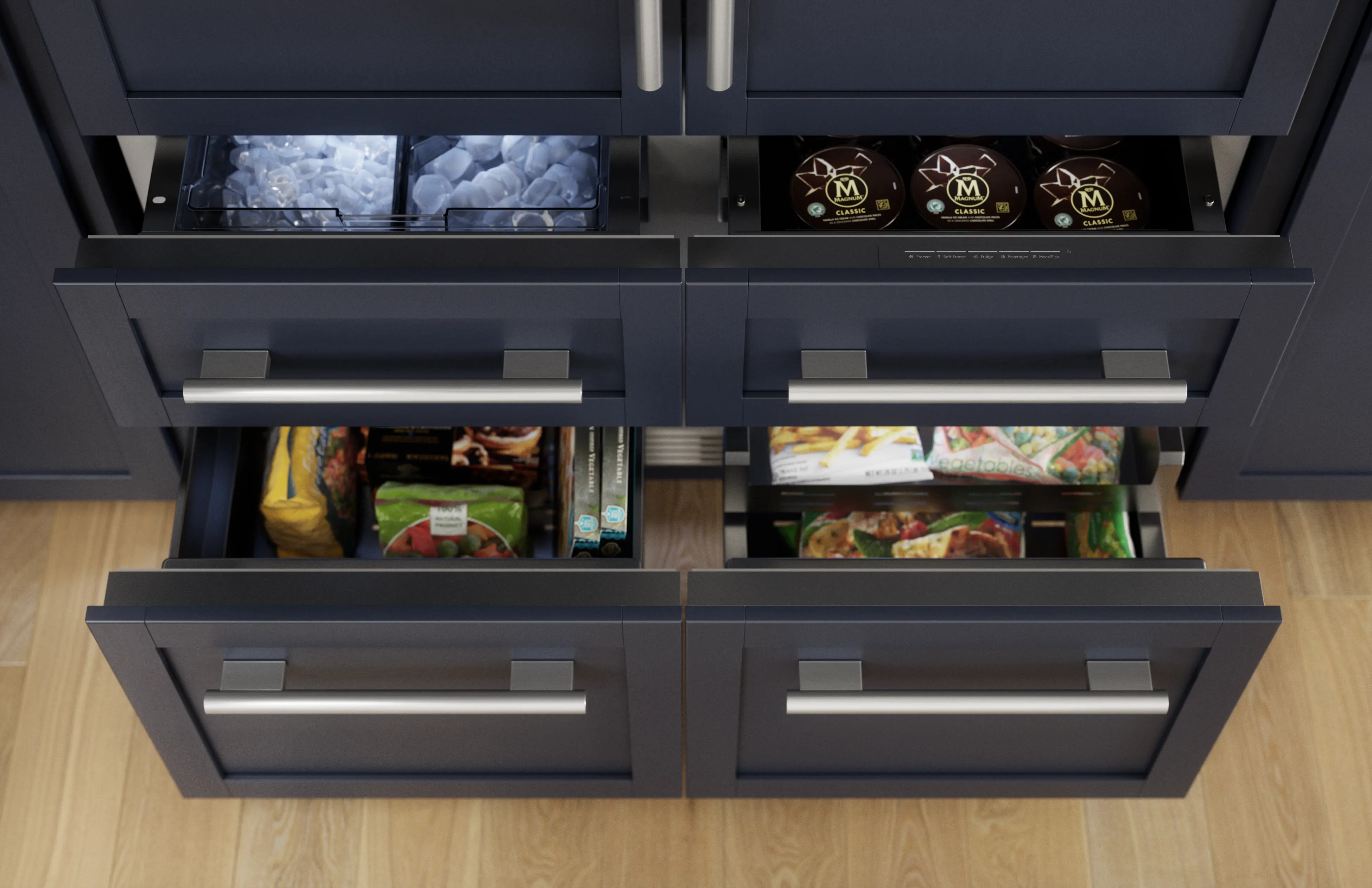 FreedomĀ® Built-in French Door Bottom Freezer Panel Ready T48IT100NP