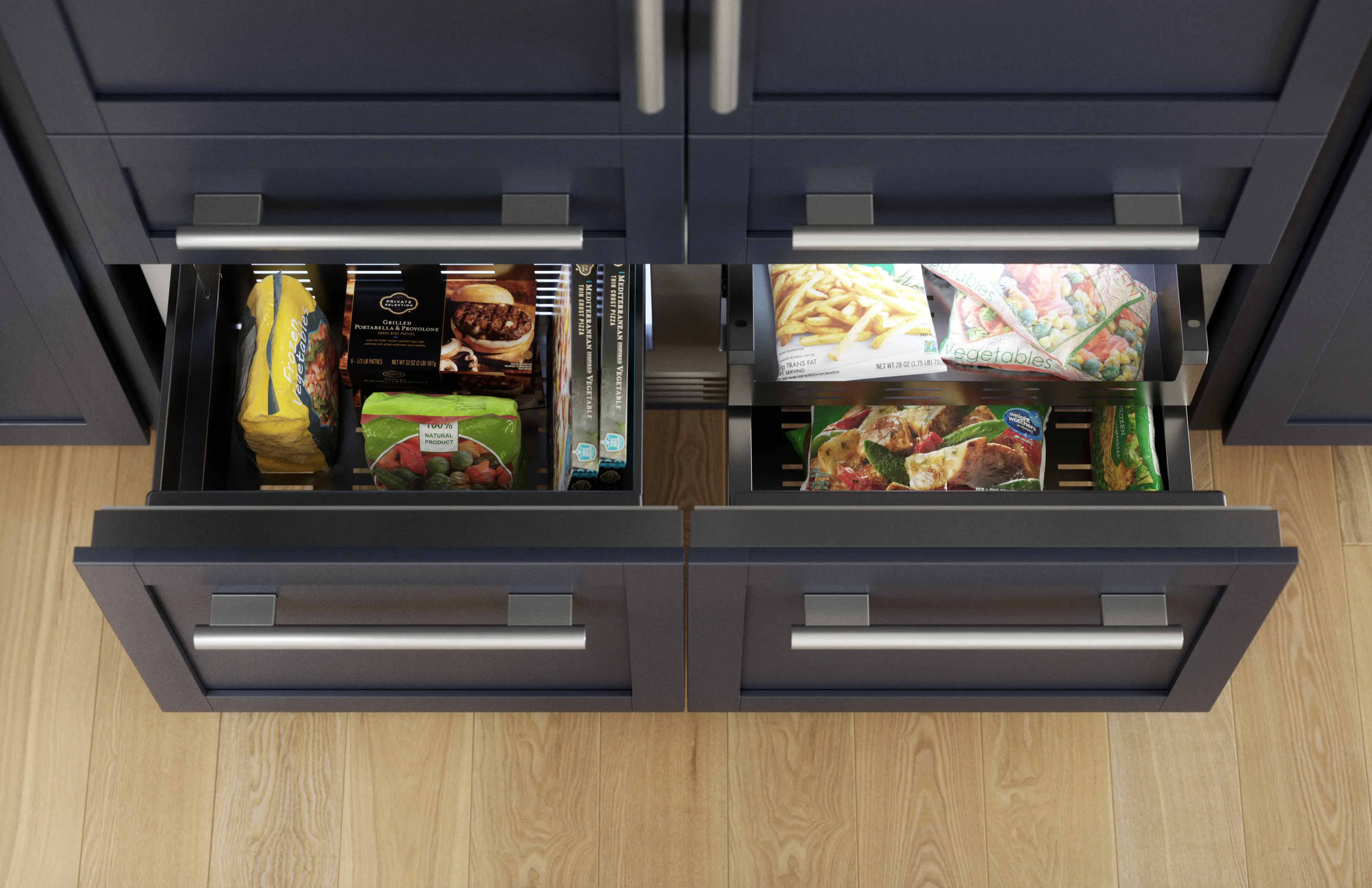 FreedomĀ® Built-in French Door Bottom Freezer Panel Ready T48IT100NP
