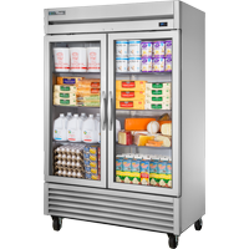 Reach-In Glass Swing Door Refrigerator with Hydrocarbon Refrigerant~Framed Glass Door Version 01 T49GHCFGD01