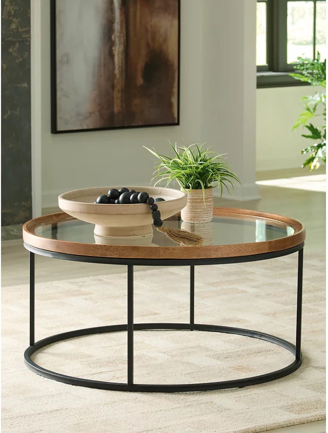 Noraluna Coffee Table In Medium Brown T5028