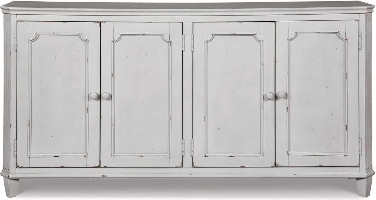 Mirimyn Antique White Door Accent Cabinet T505560