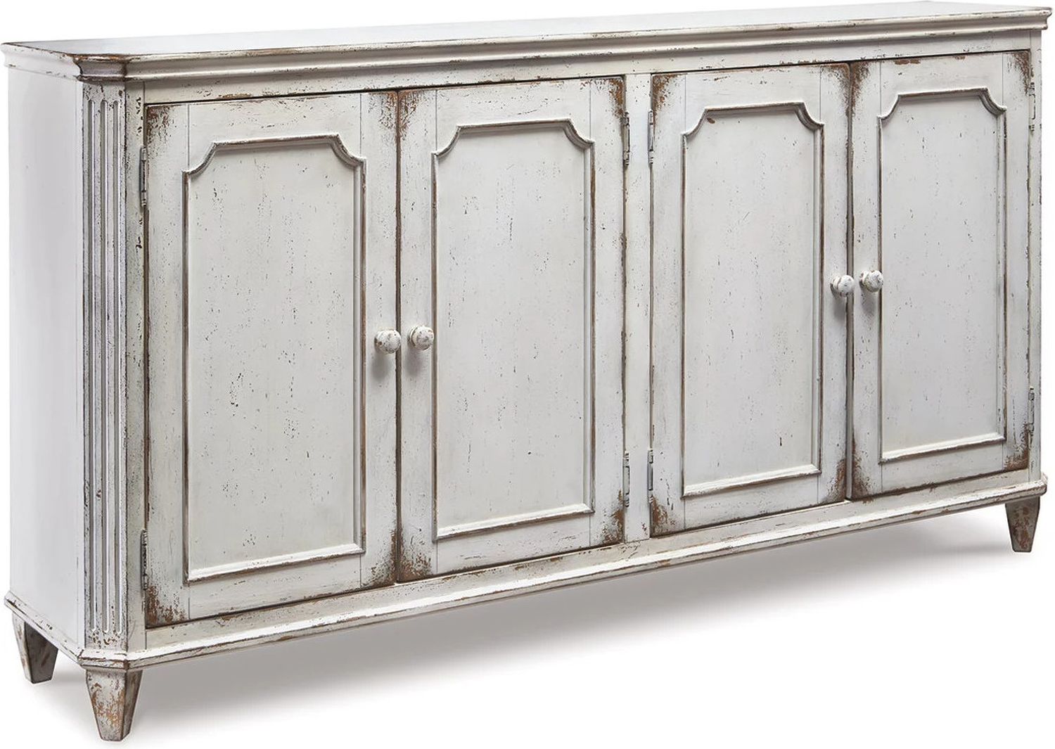 Mirimyn Antique White Door Accent Cabinet T505560