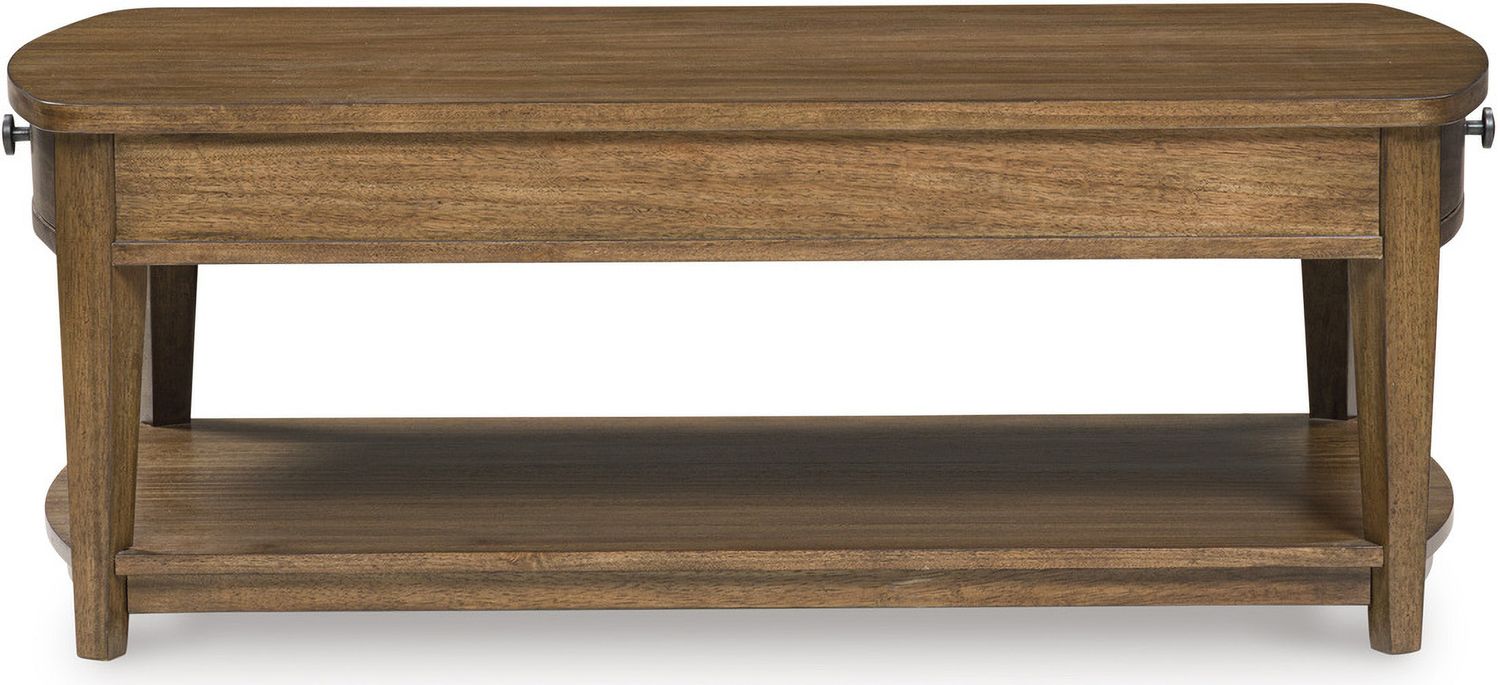 Burkbyer Coffee Table In Brown T5131