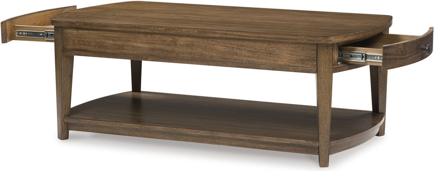 Burkbyer Coffee Table In Brown T5131