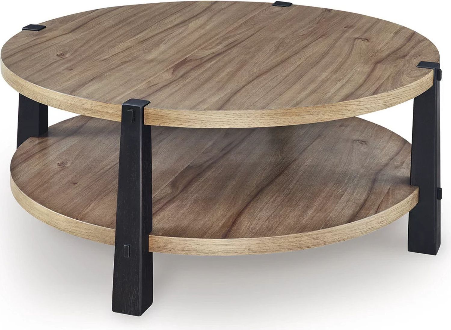 Ridgester Coffee Table In Light Brown and Black T5188