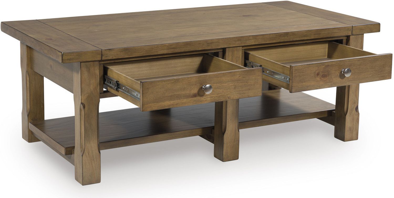 Vandenmore Coffee Table In Medium Brown T5391
