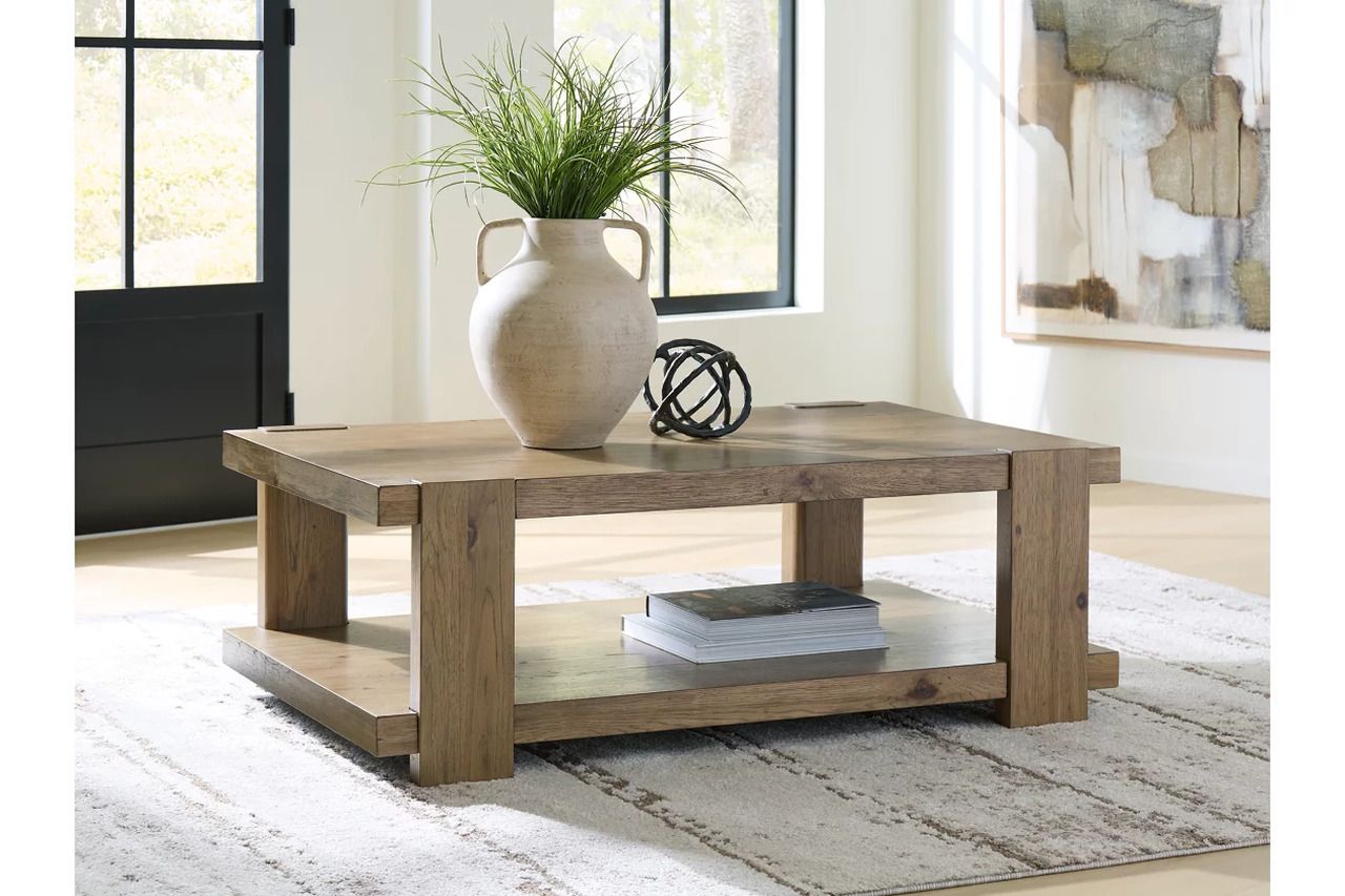 Flangren Coffee Table In Light Brown T5531