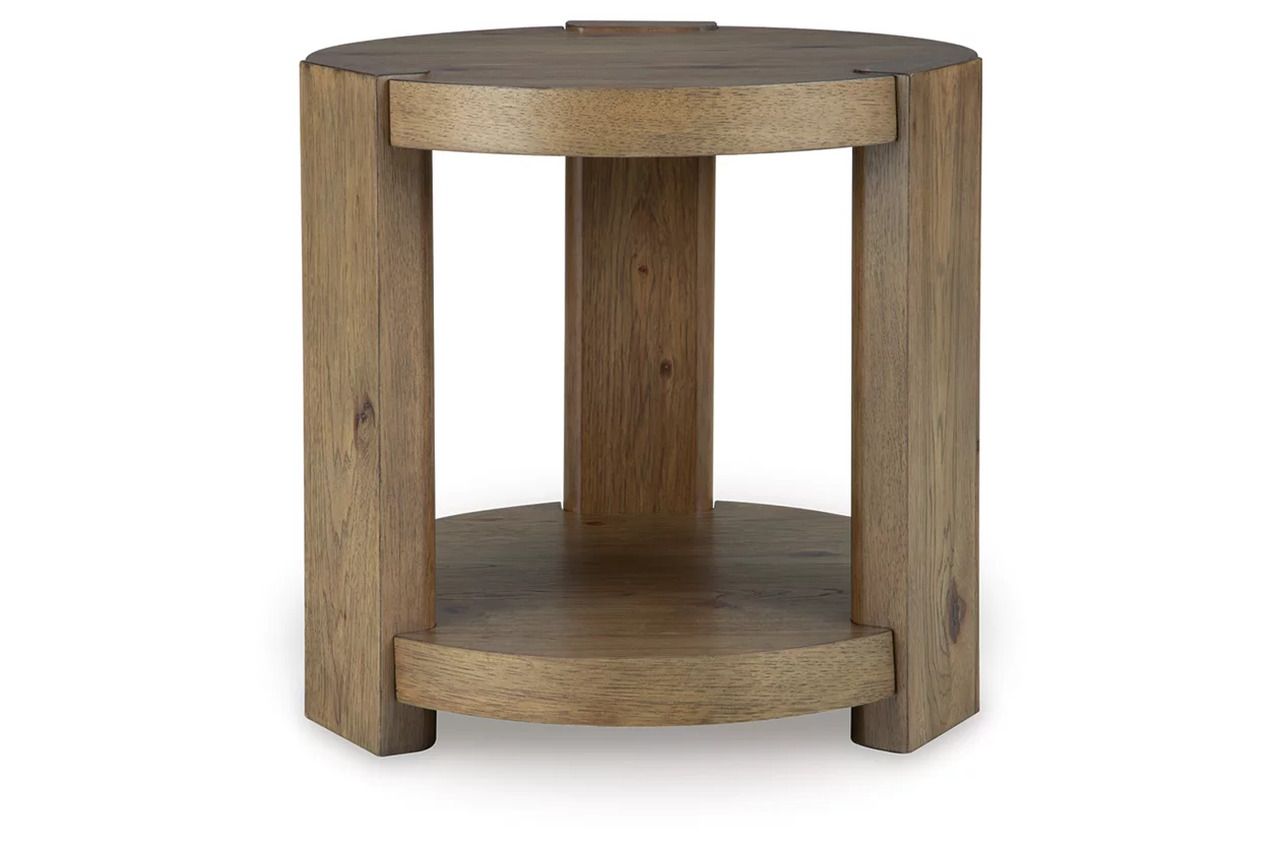 Flangren End Table In Light Brown T5536