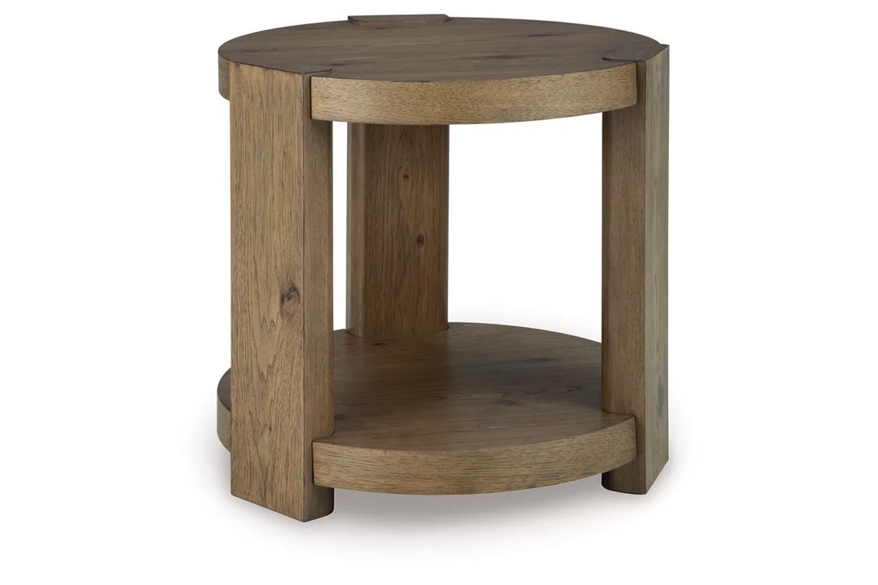 Flangren End Table In Light Brown T5536