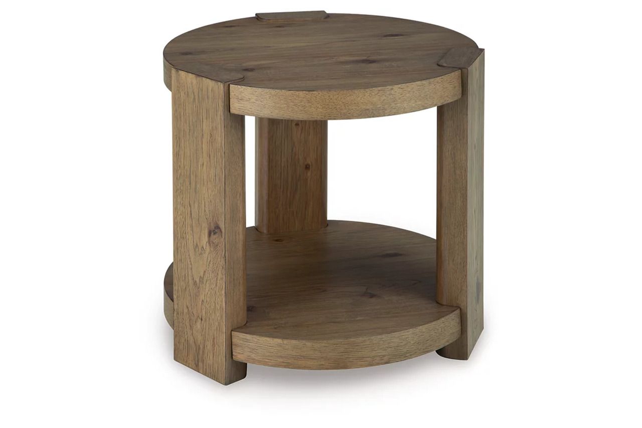Flangren End Table In Light Brown T5536