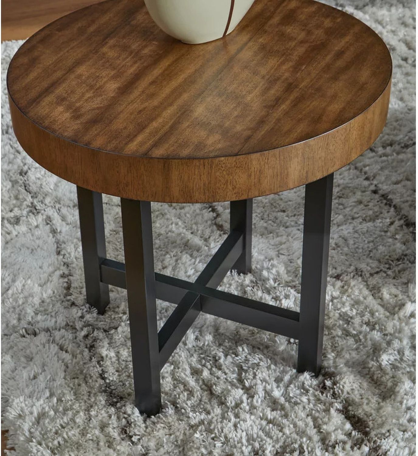 Steenlage Table Set of 2 In Brown and Black T57512