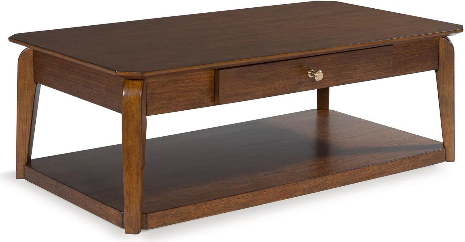 Trenmour Coffee Table In Medium Brown T5961