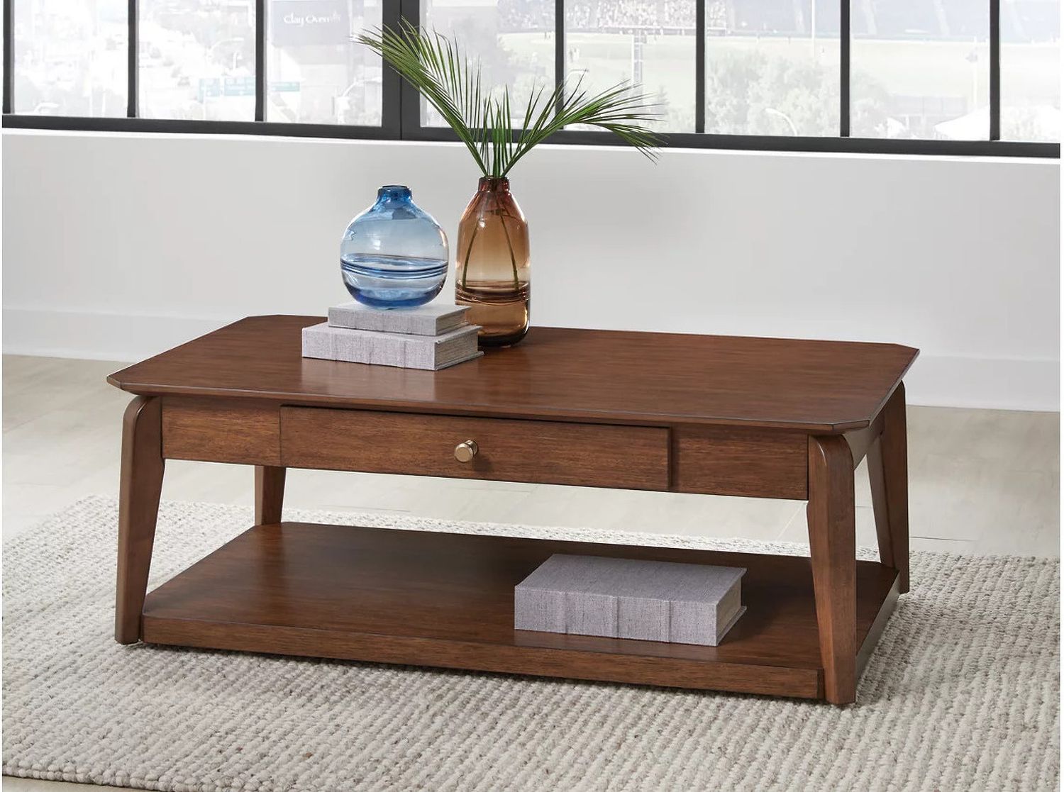 Trenmour Coffee Table In Medium Brown T5961