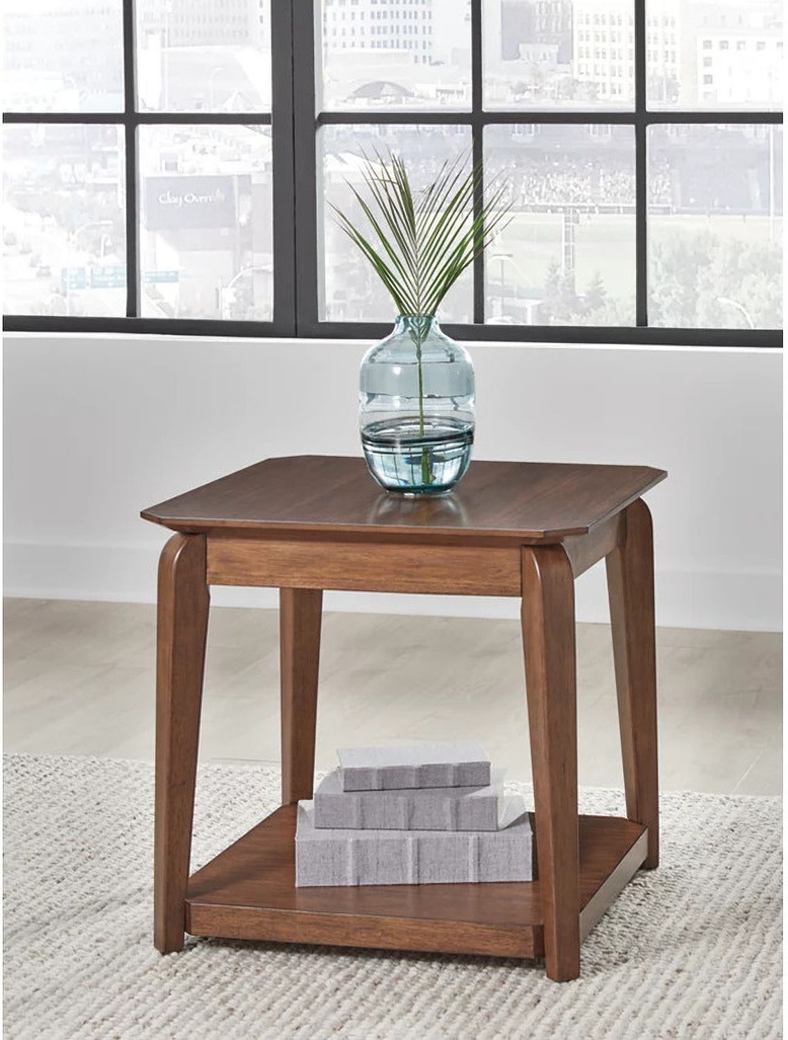Trenmour End Table In Medium Brown T5962