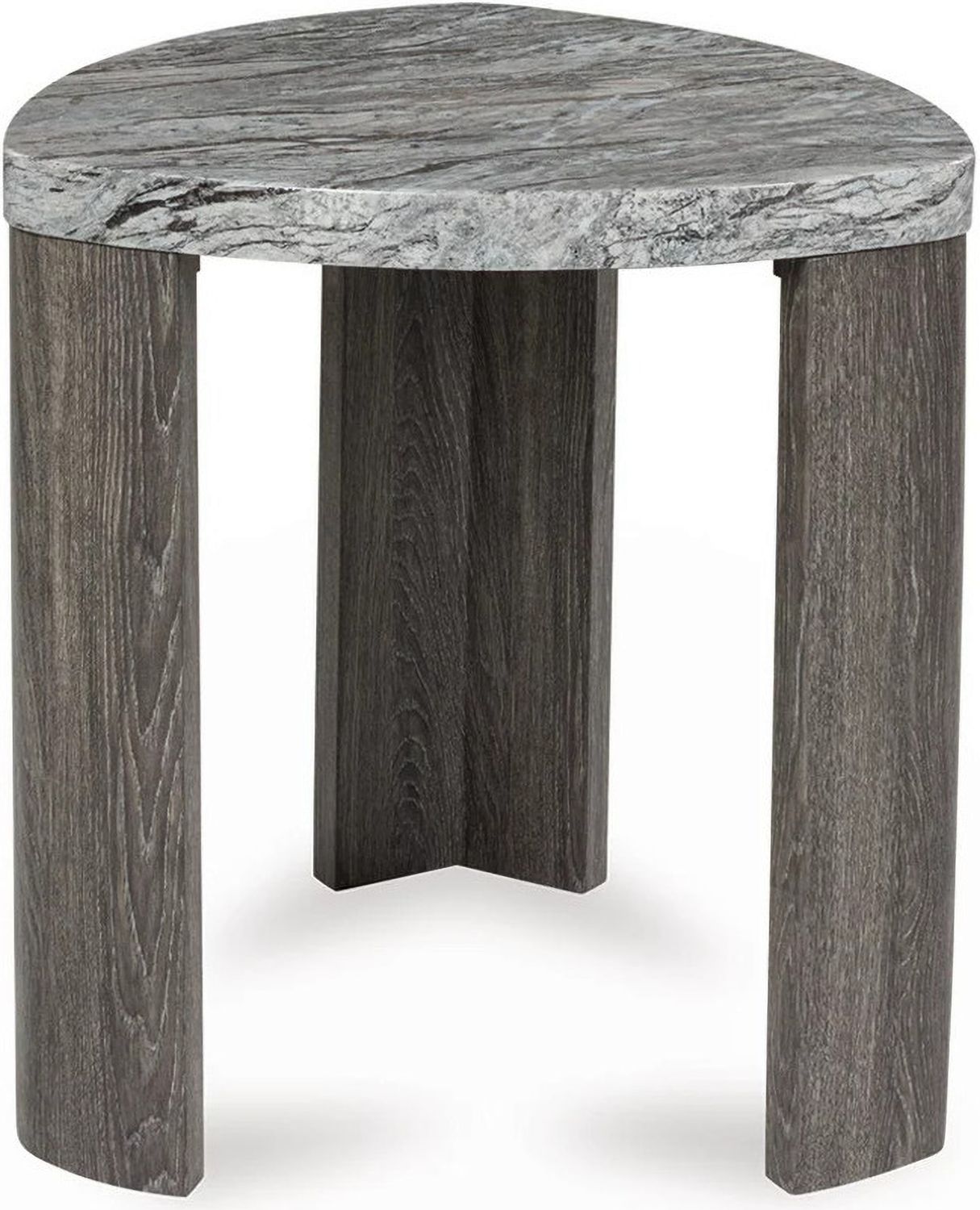 Surmour End Table In Gray and Brown T6006