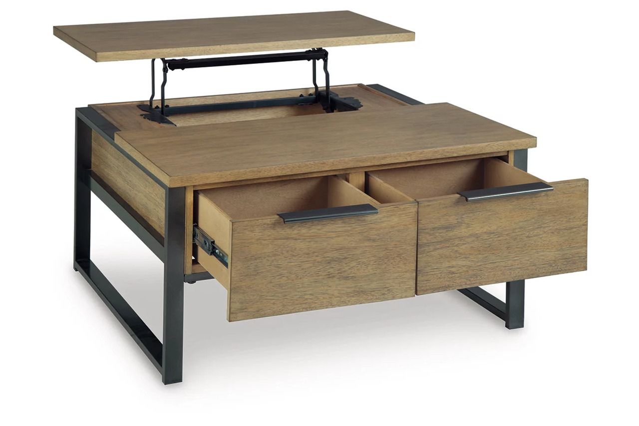 Montia Lift-Top Coffee Table In Light Brown T60200